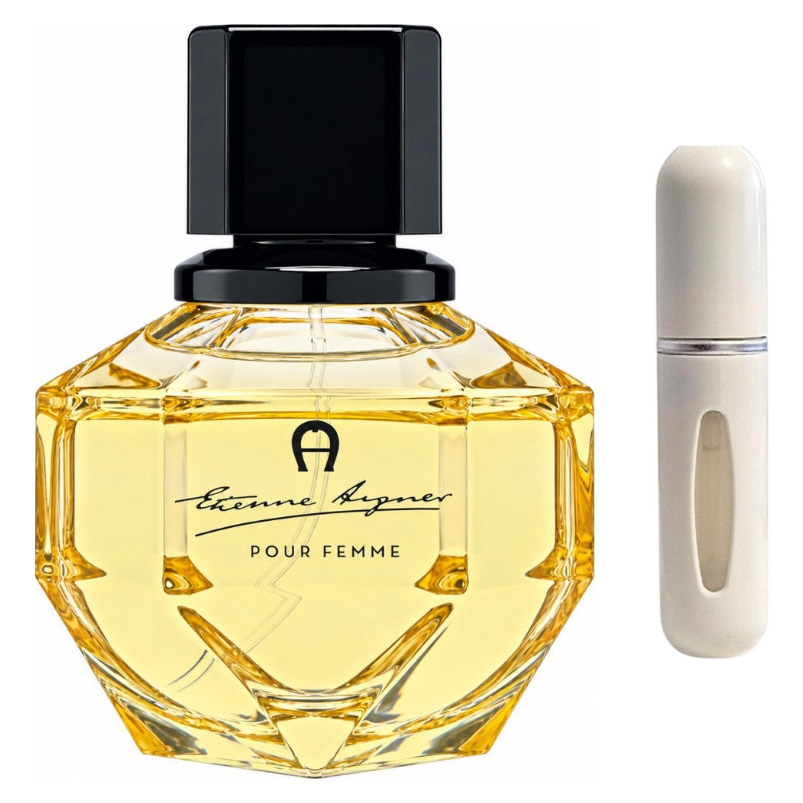 AIGNER Duft-Set Pour Femme EDP – Blumig Orientalisch + Parfümzerstäuber (leer)