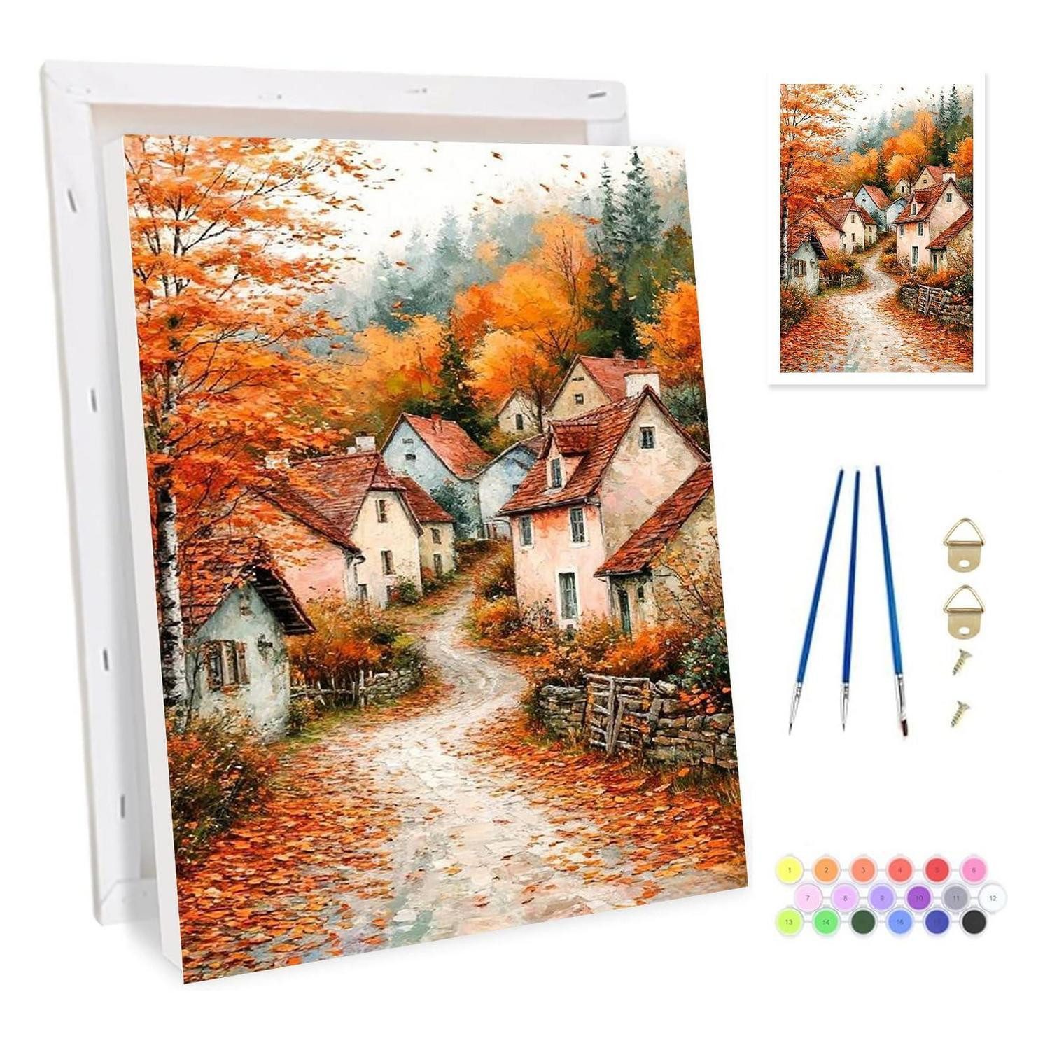 LuxusKollektion Malen nach Zahlen Malen nach Zahlen Set mit Rahmen 20x30cm