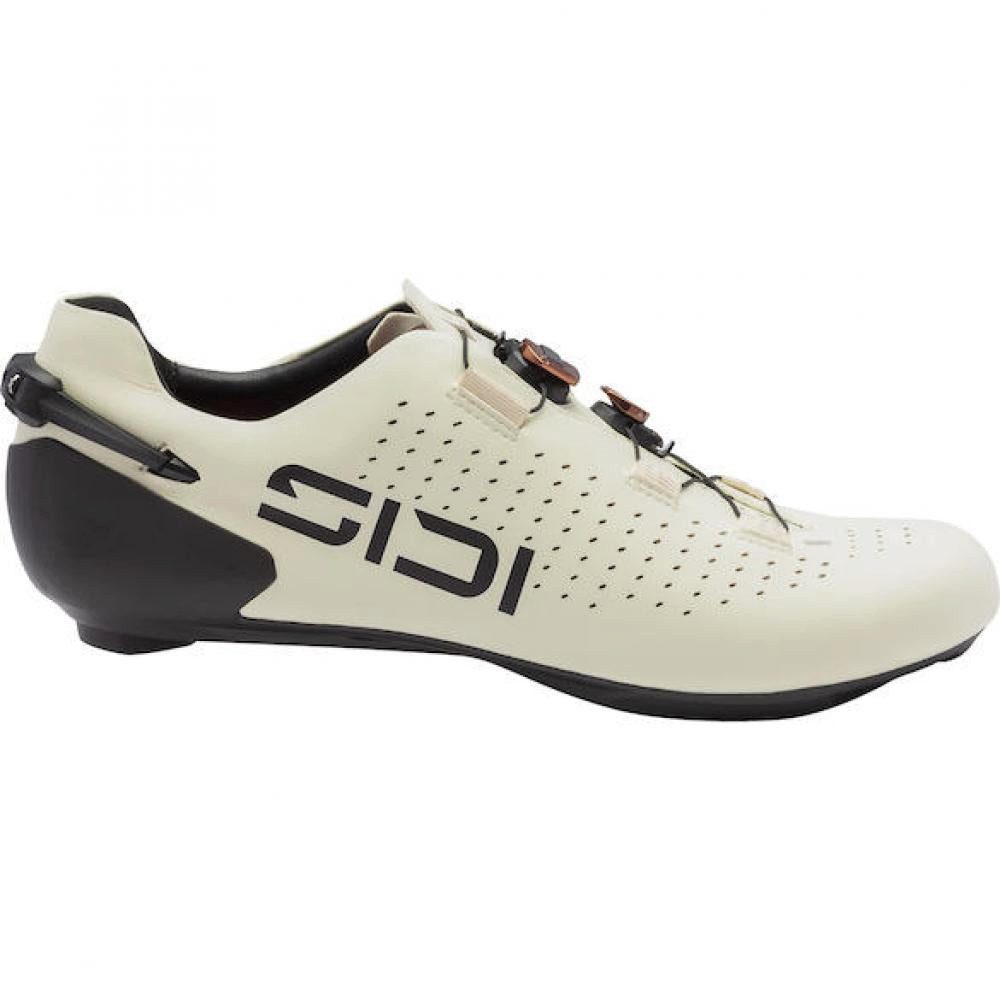 Sidi Sidi ROAD SHOT 3 ivory 46 Beige - ultrasteifer Rennradschuh mit DUO-FI Fahrradschuh