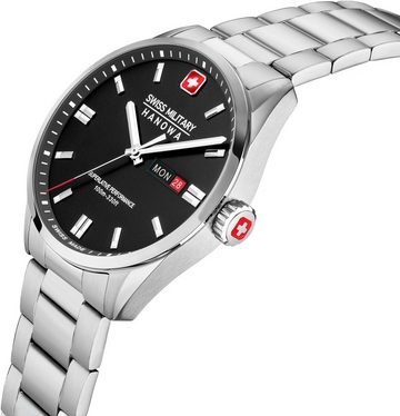 Swiss Military Hanowa Quarzuhr ROADRUNNER MAXED, SMWGH0001601, Armbanduhr, Herrenuhr, Schweizer Uhr, Datum, Saphirglas, Swiss Made