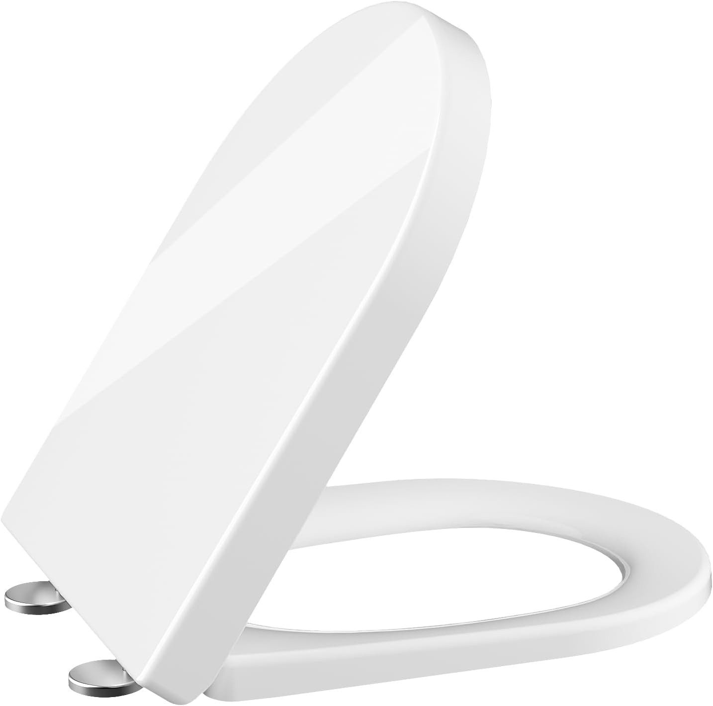 GarveeMore WC-Sitz Toilettendeckel mit Absenkautomatik D-Form
