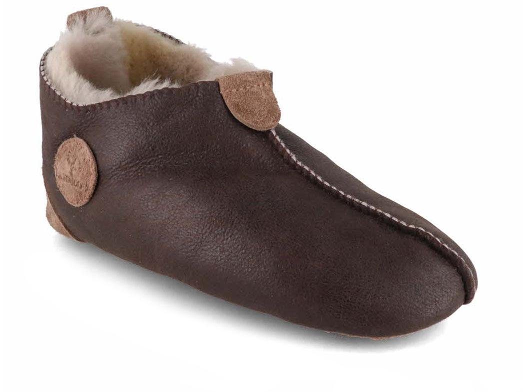 LAMMBOCK warme Lammfellhausschuhe Texel Hausschuh