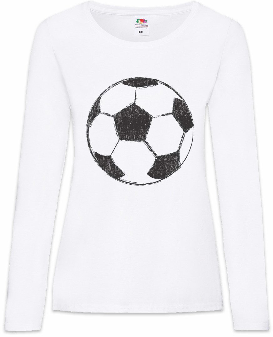 Urban Backwoods Langarmshirt Football I Damen Langarmshirt Fußball Ball Soccer Player Sport Passion (1-tlg) Love Addiction Spielfeld Court
