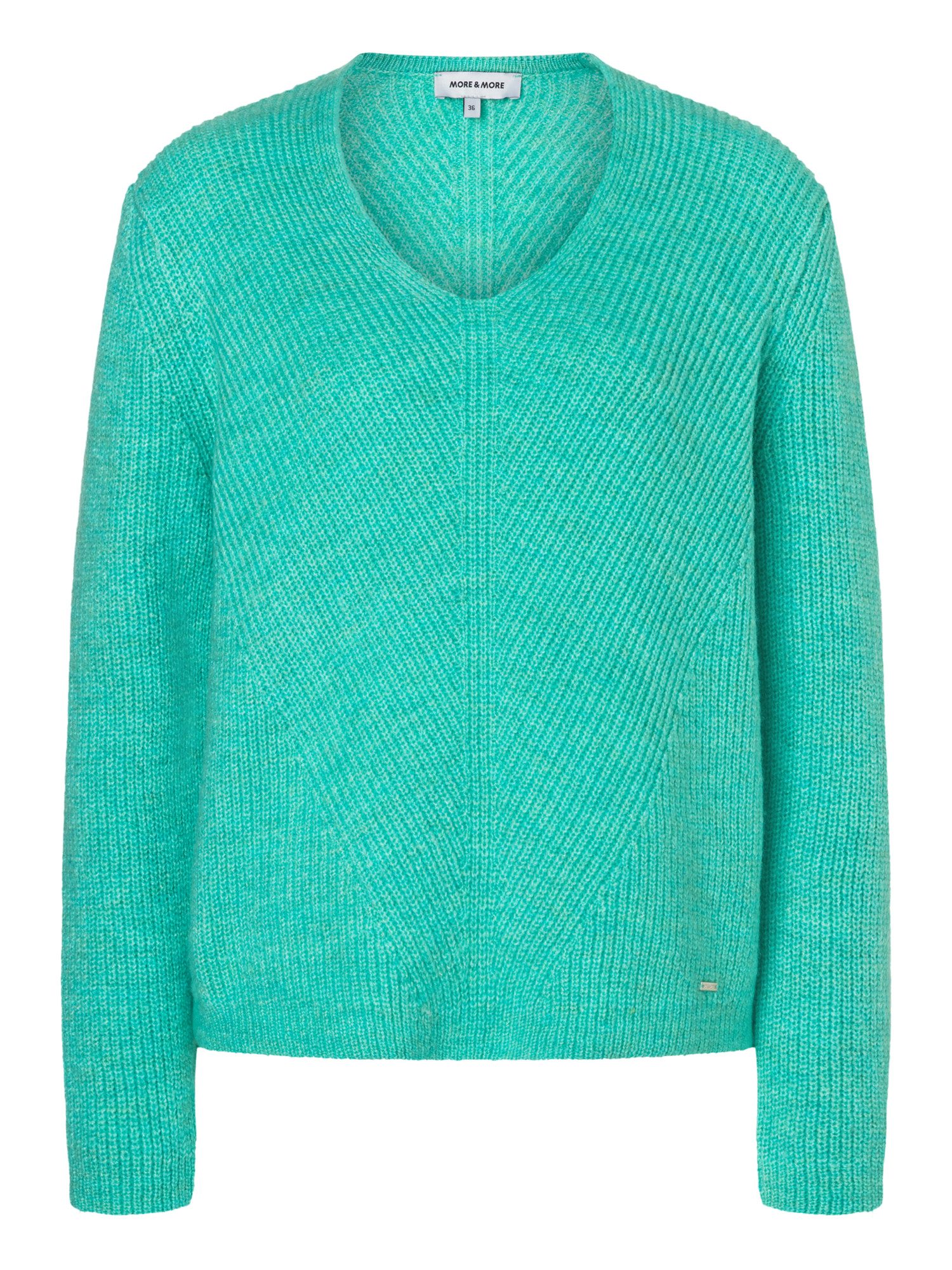 MORE&MORE Rundhalspullover kuscheliger Rippstrickpullover günstig online kaufen