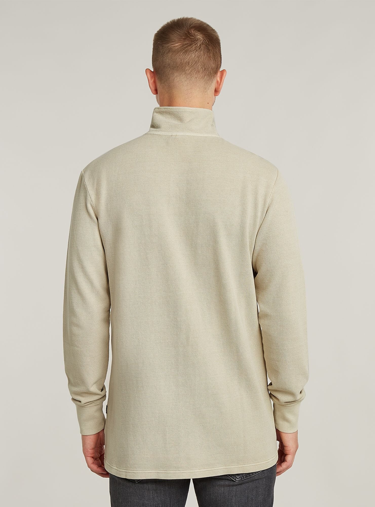 G-STAR T-Shirt Overdyed Half Zip Tweeter