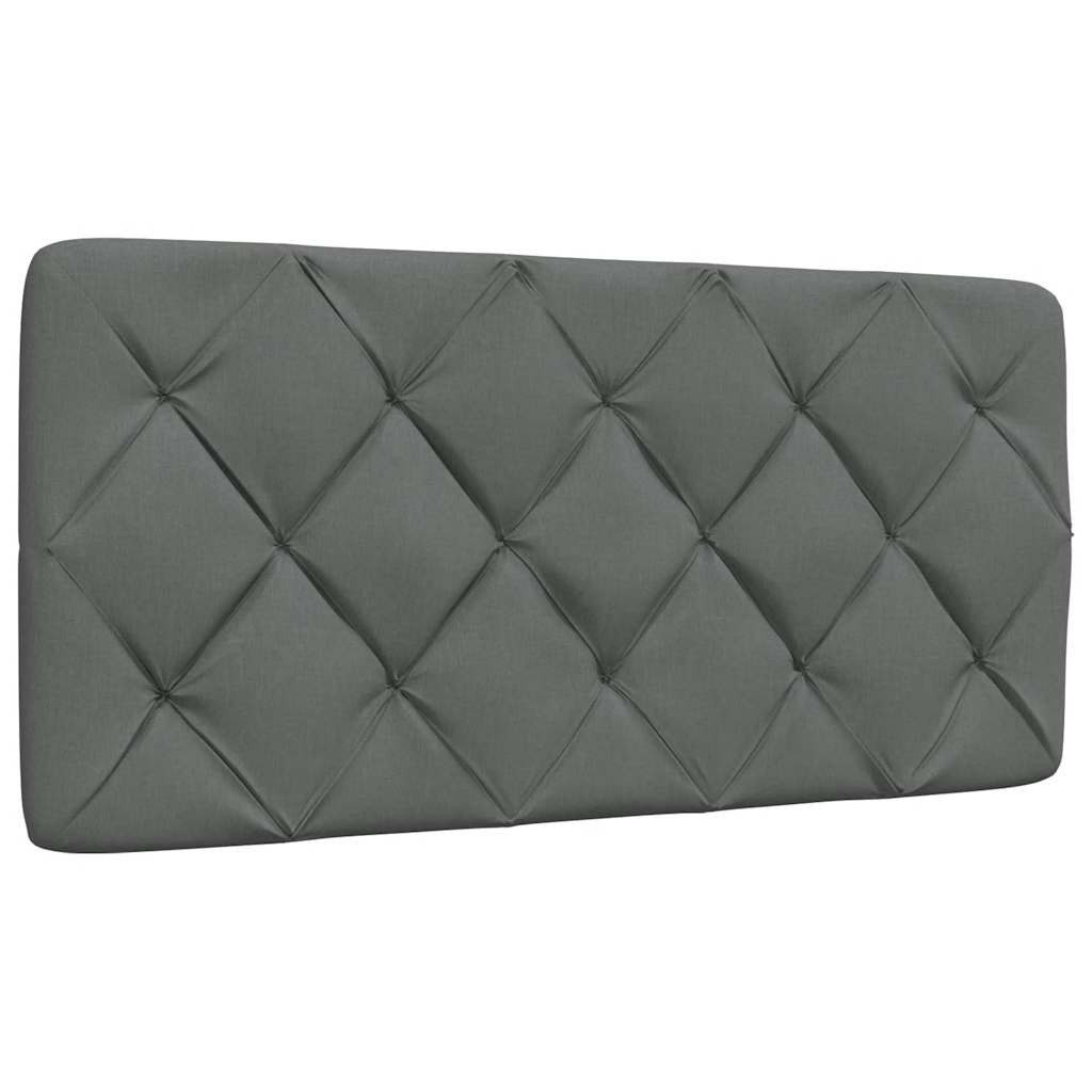 vidaXL Bett Kopfteil-Kissen Dunkelgrau 100 cm Stoff (1-tlg) günstig online kaufen