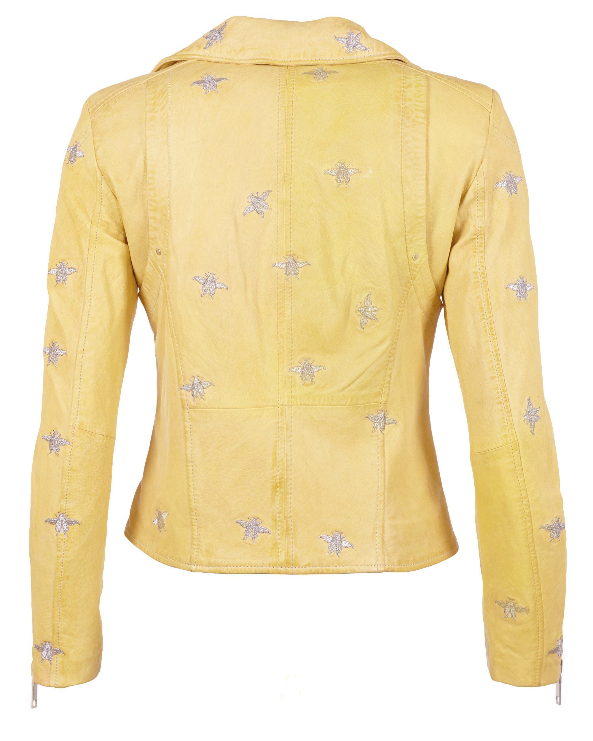 lemon Lederjacke Blackridge Maze