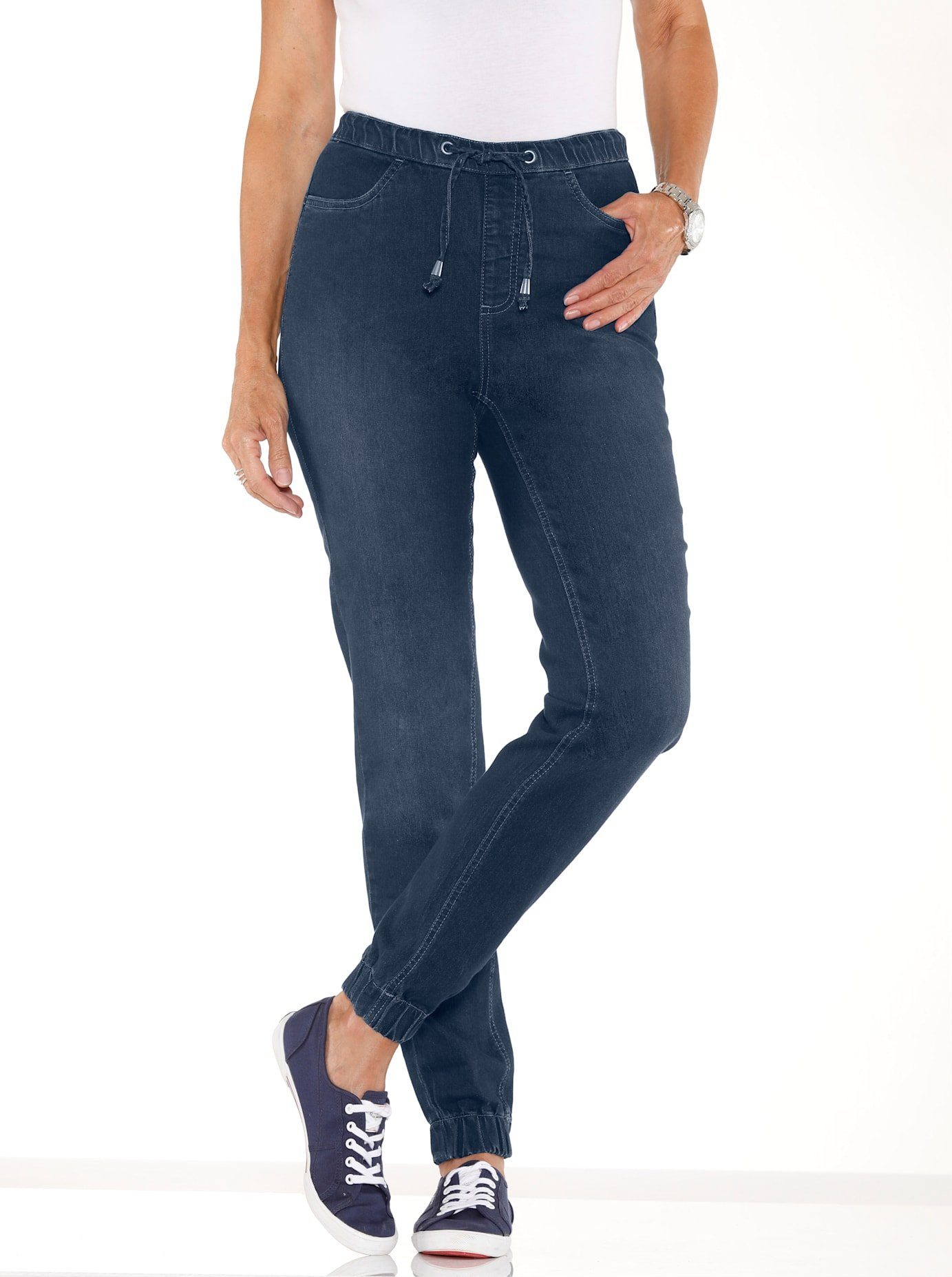 Damen Jeans Classic Basics Bequeme Jeans (1-tlg)