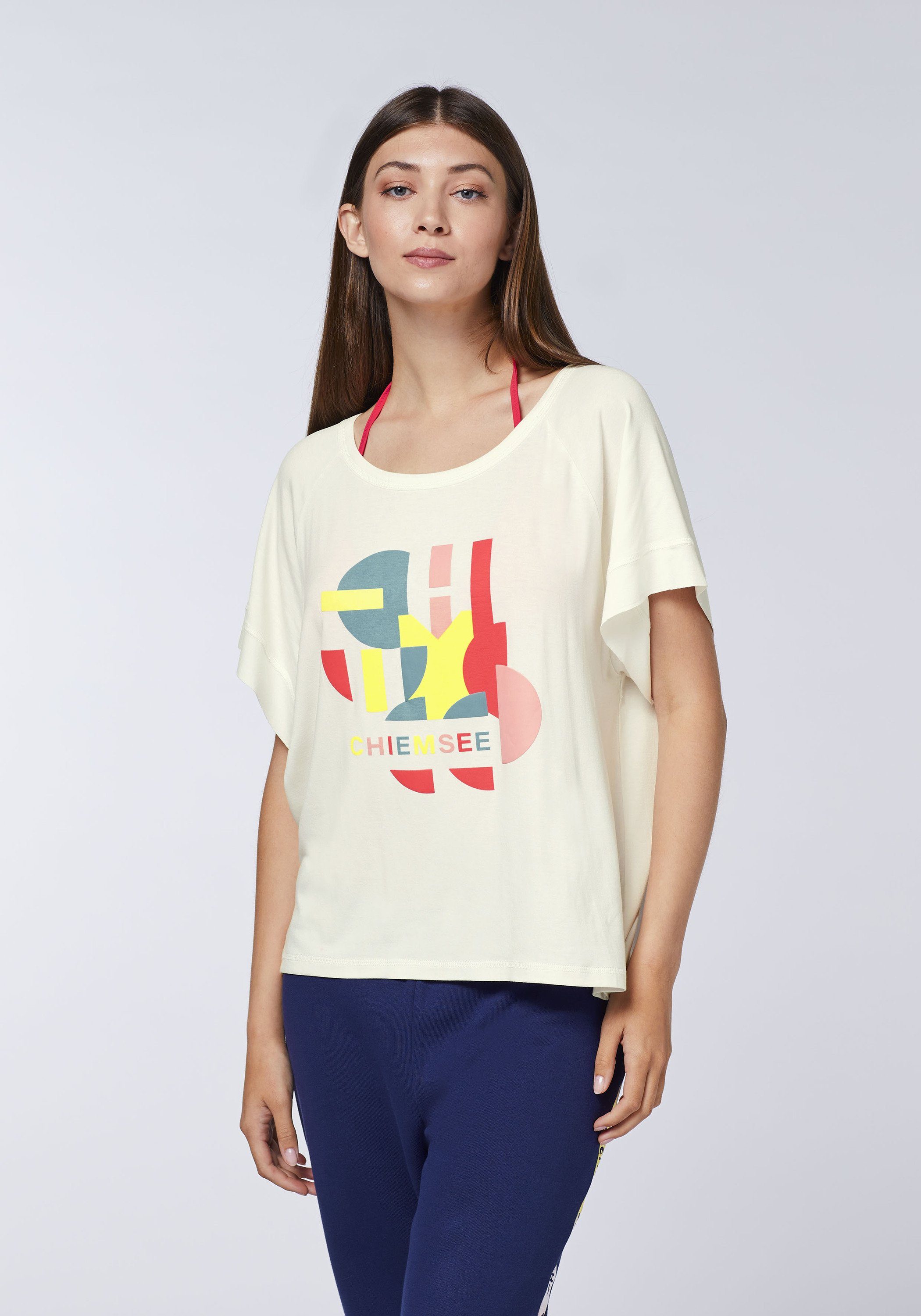 Chiemsee Print-Shirt T-Shirt im geometrischen Logo-Design 1