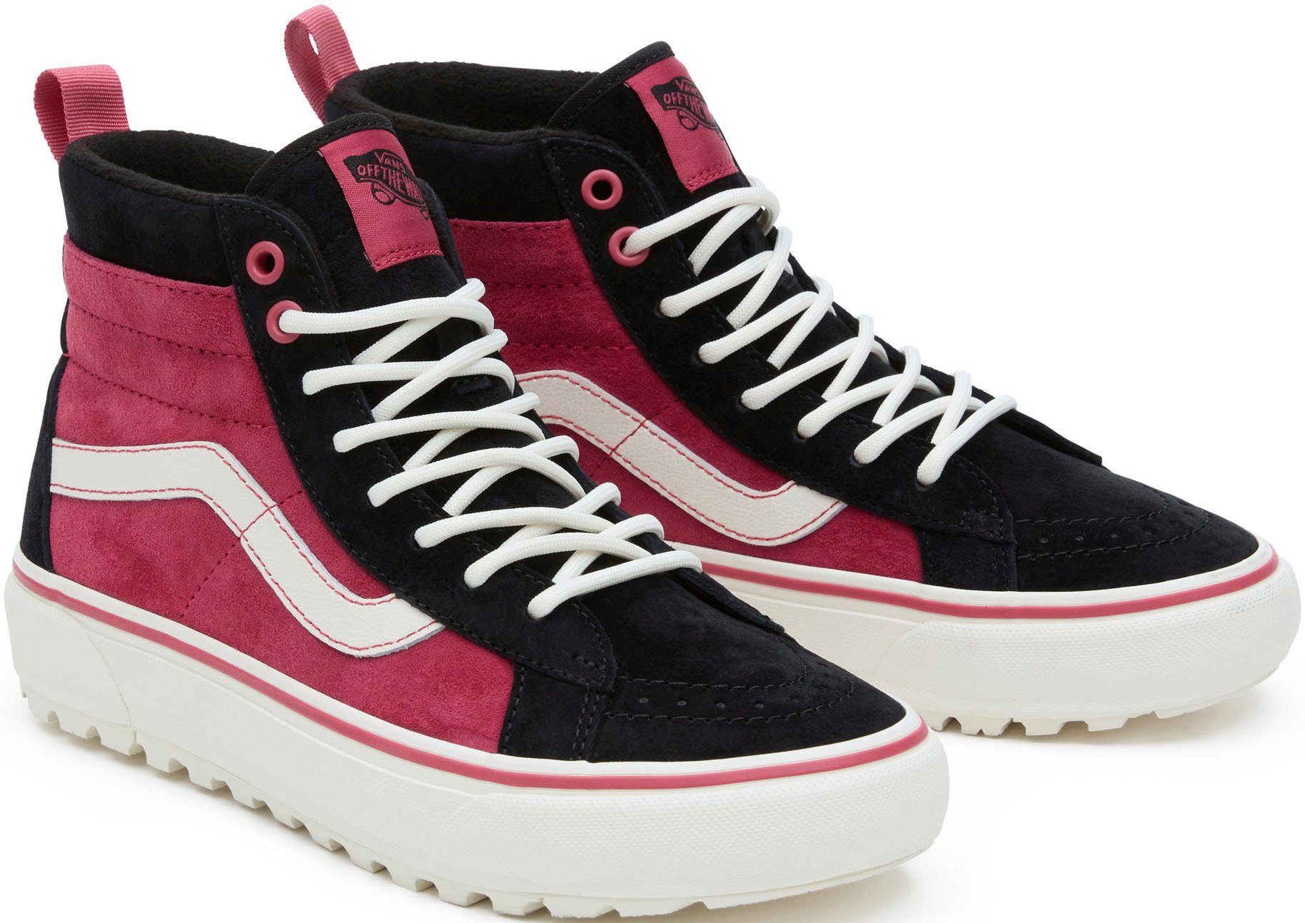 Vans SK8-Hi MTE-1 Sneakerboots mit kontrastfarbenem Logobadge an der Ferse berry