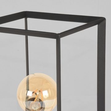 famlights Tischleuchte, Tischleuchte Liva in Schwarz aus Metall E27, keine Angabe, Leuchtmittel enthalten: Nein, warmweiss, Tischleuchte, Nachttischlampe, Tischlampe