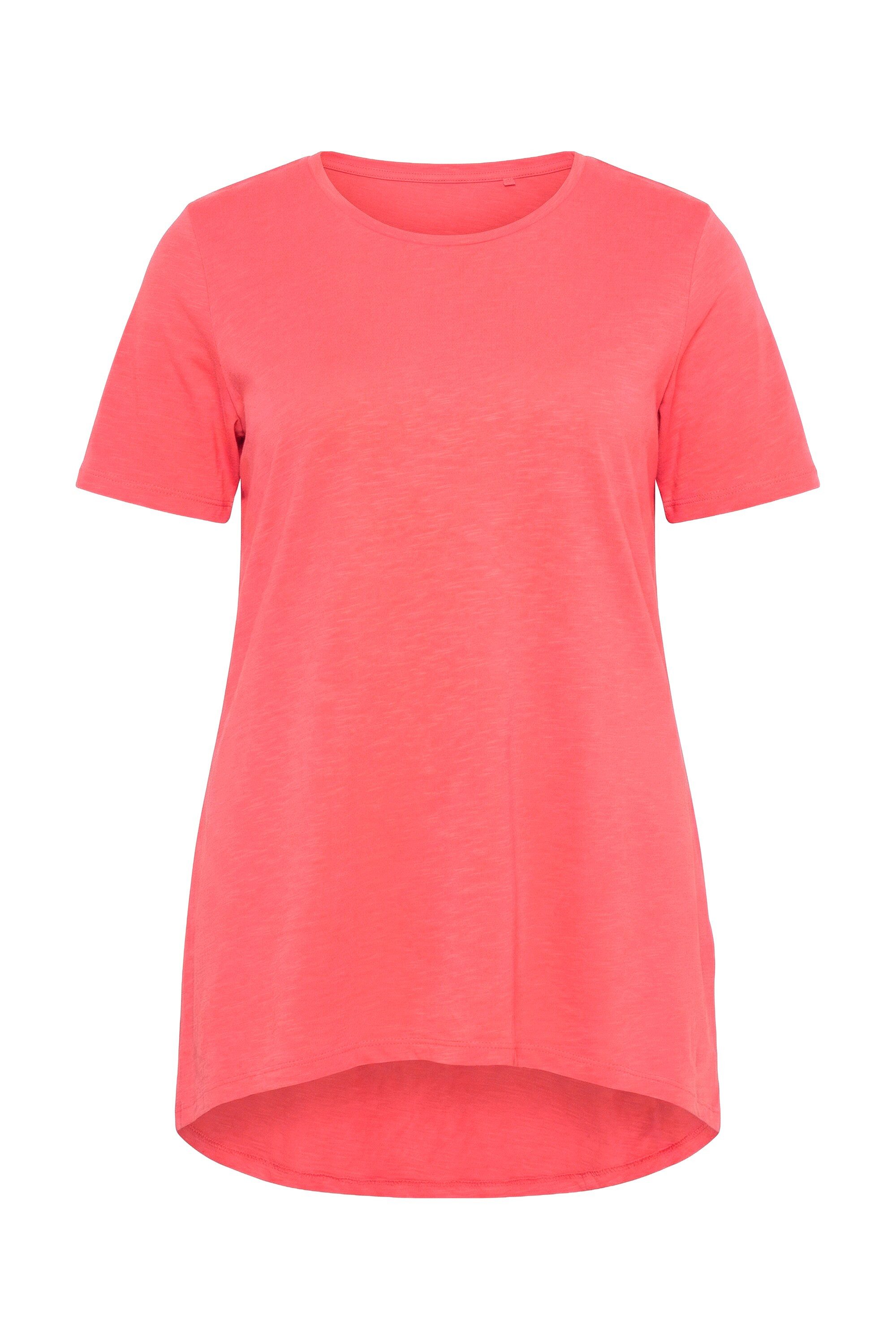 Angel of Style T-Shirt Longshirt Rundhals Halbarm gerundeter Saum günstig online kaufen