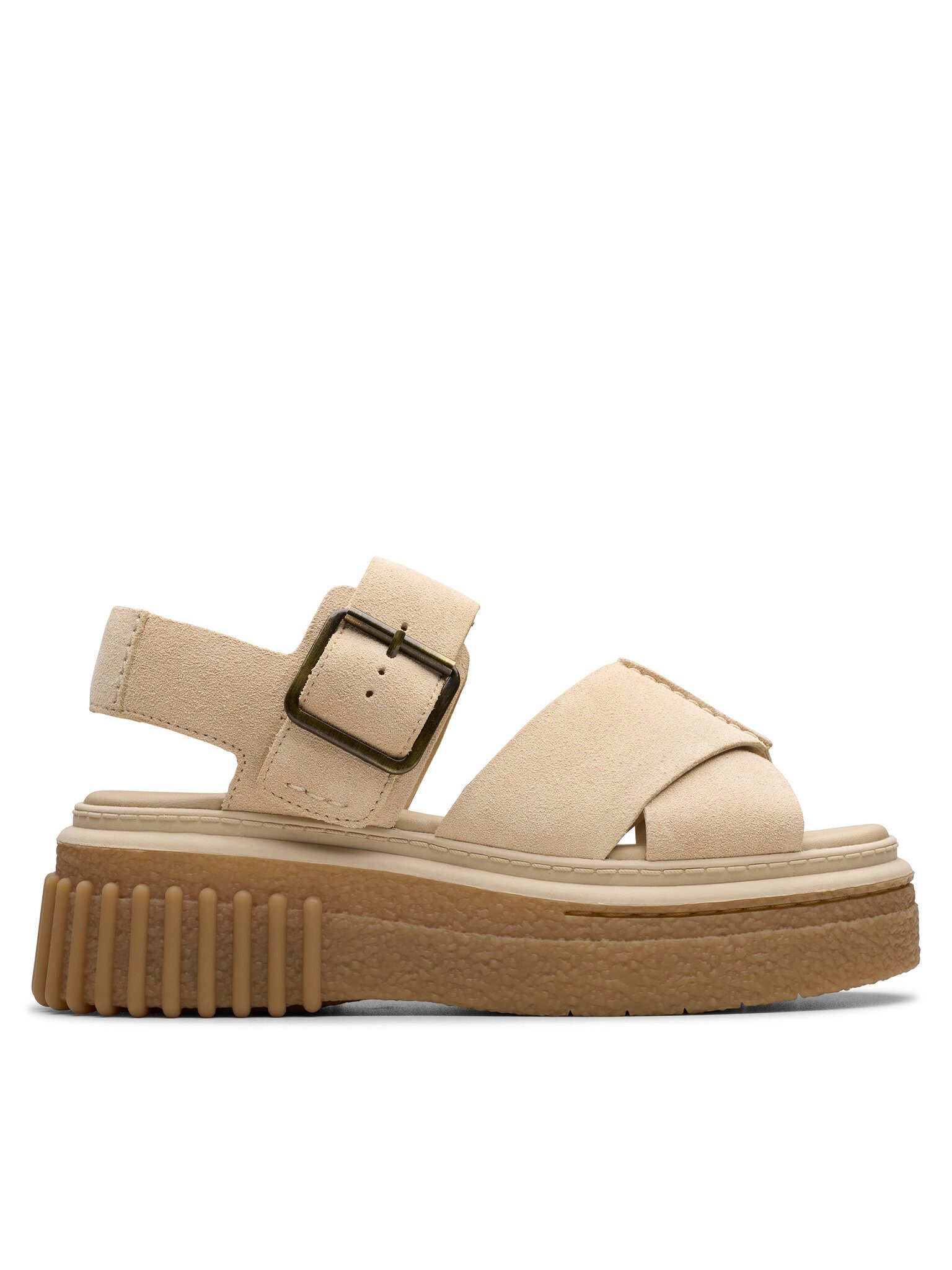 Clarks Clarks Damen Sandalen CLARKS-26181202 ECRU SUEDE mehrfarbig Sandale