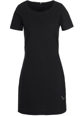 Trigema Jerseykleid TRIGEMA Halbarm Kleid mit Kristallsteinen (1-tlg)