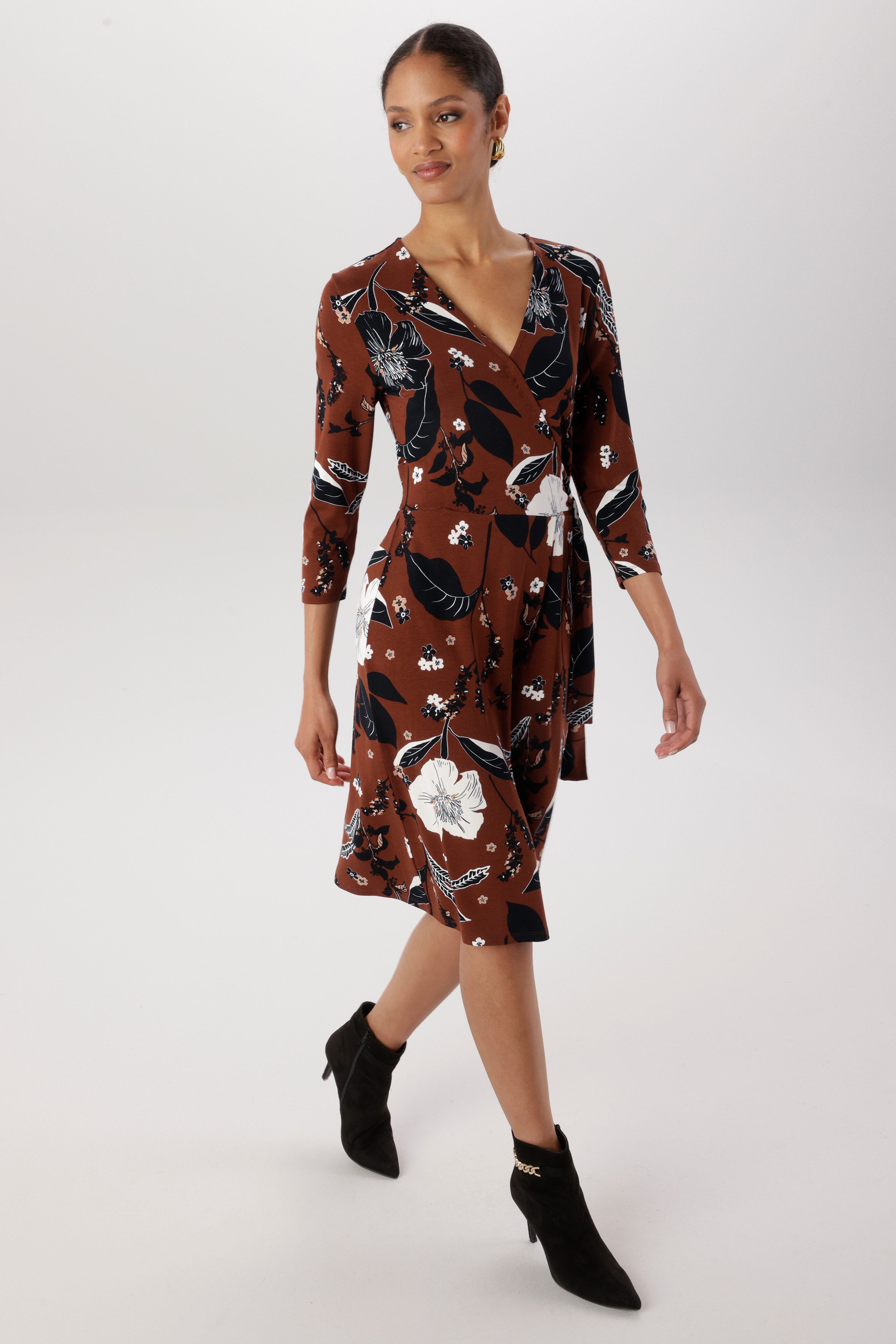 Aniston SELECTED Jerseykleid in femininer Wickel-Optik – Bild 4 von 5