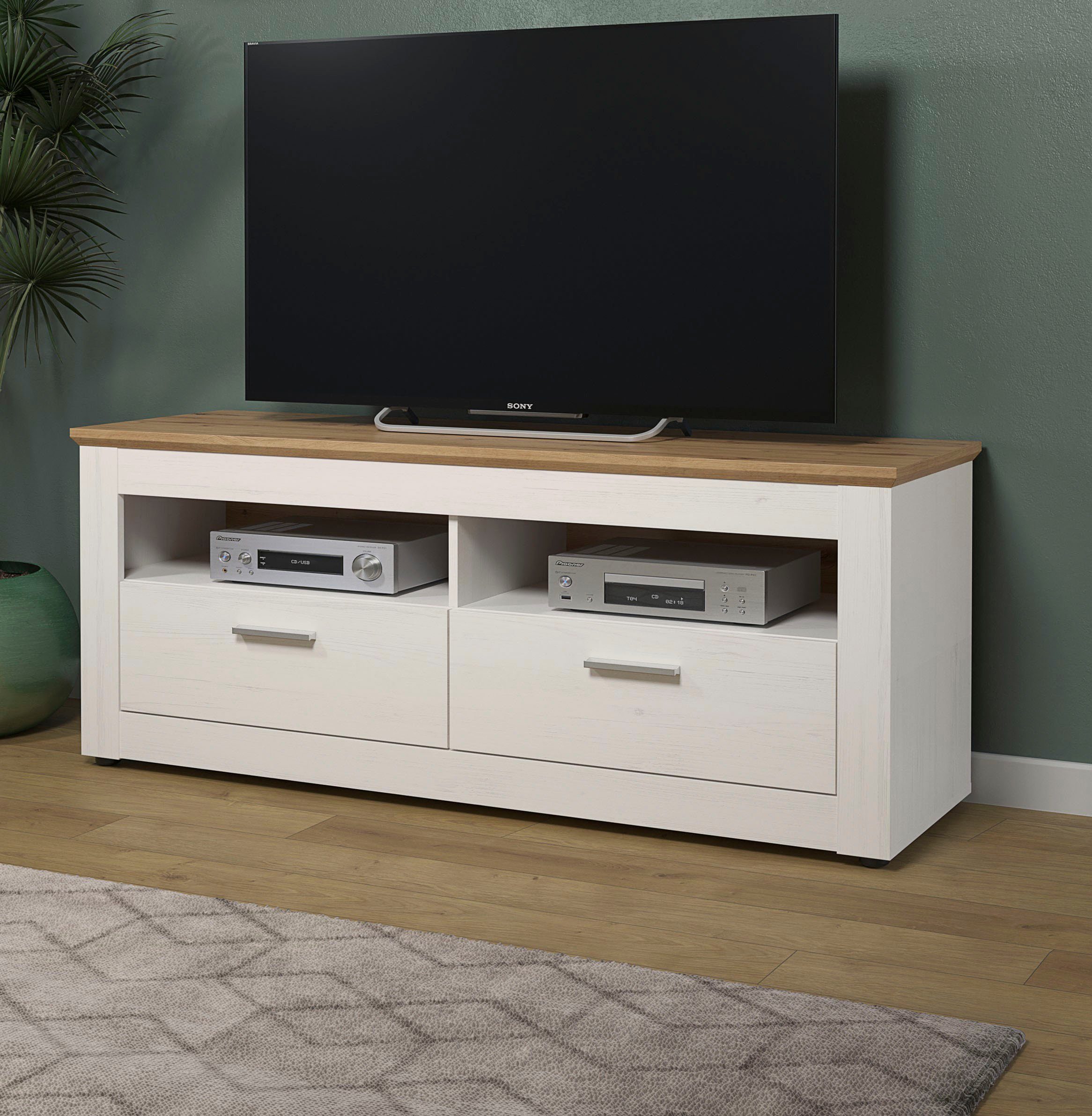 zwei mit TV-Schrank Shade trendteam Schubladen