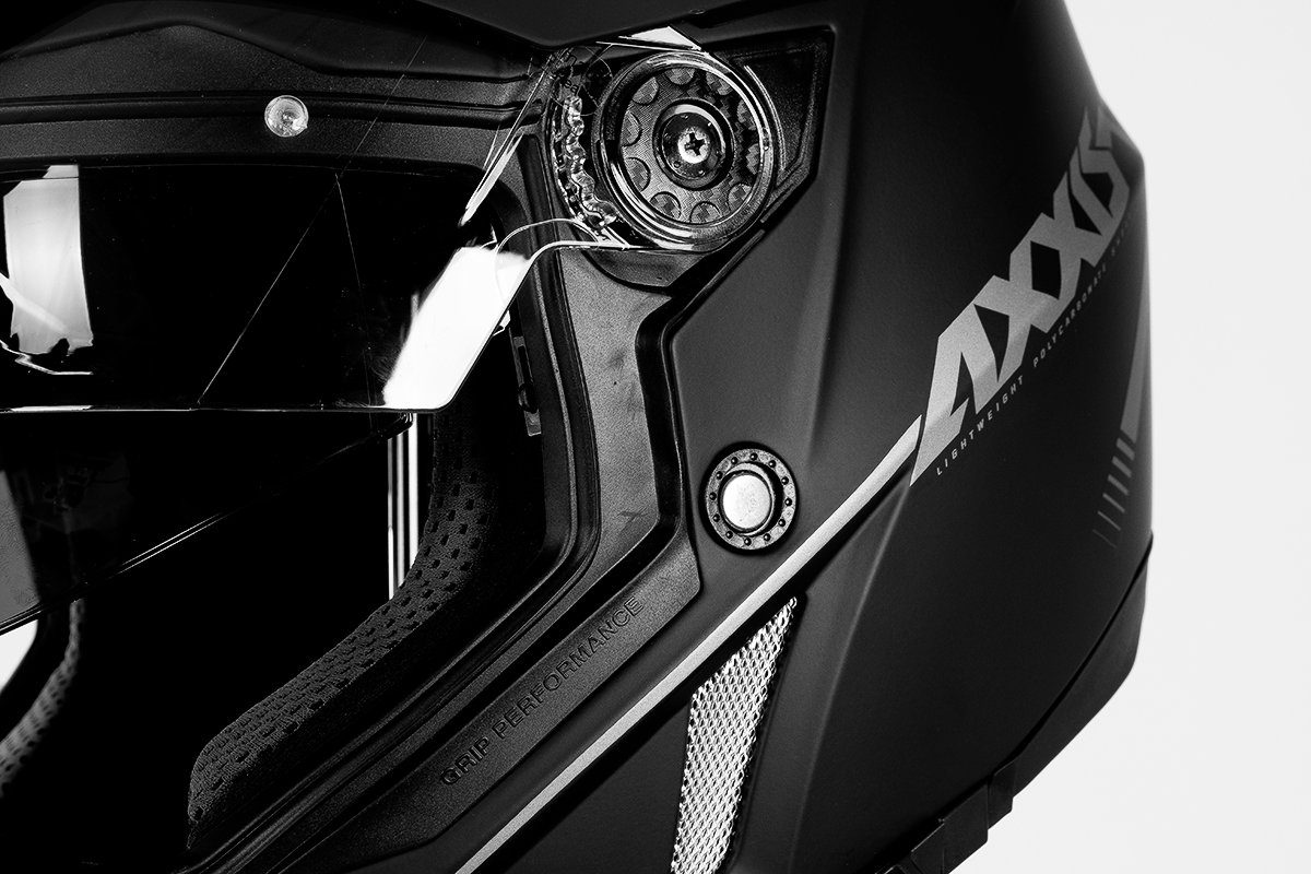 Axxis Motorradhelm AXXIS Wolf Crosshelm, Integralhelm, Visier Wechselbar, Schild Abnehmbar, Integrierte Sonnenblende, PinLock, volle ECE Prüfung