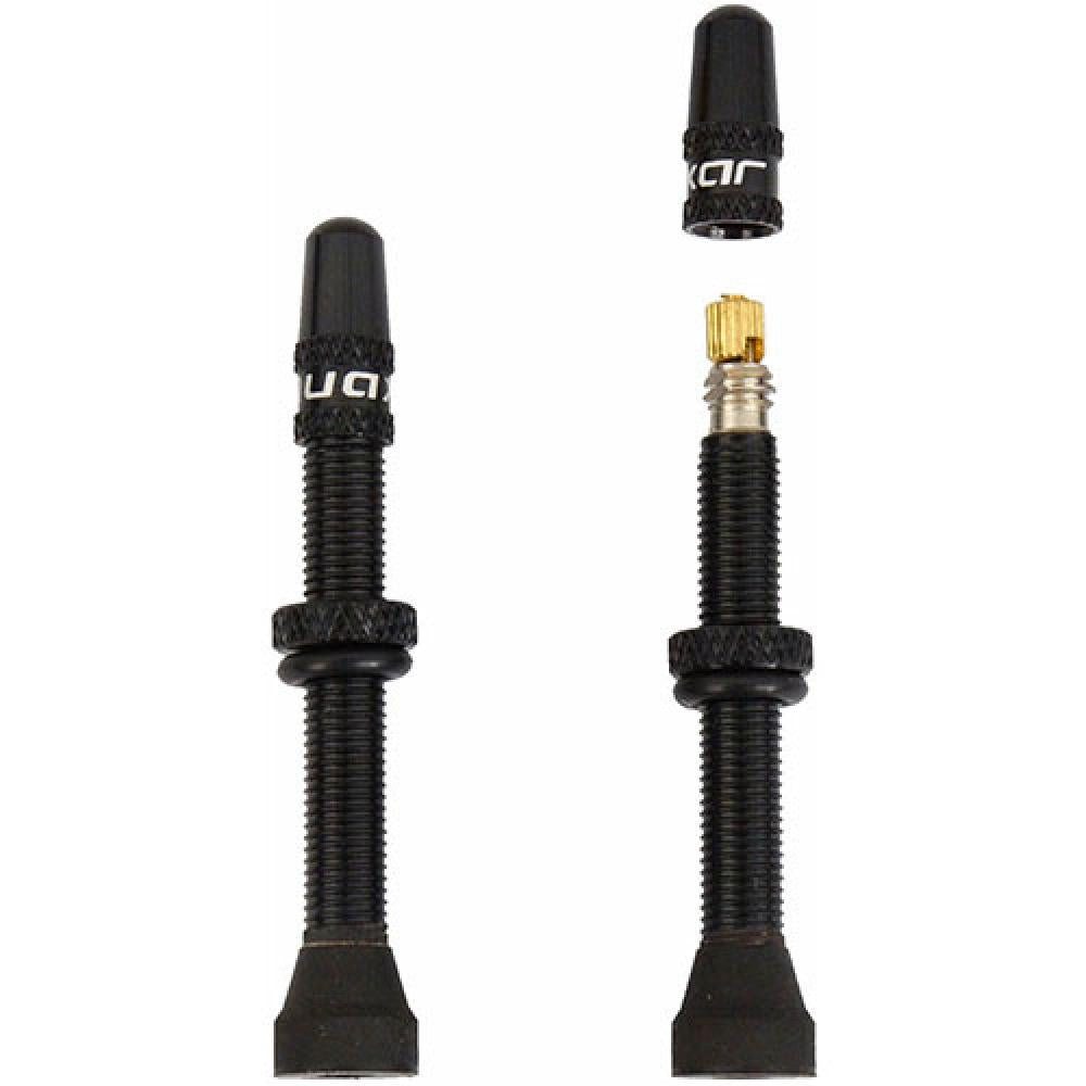 Fasi Fahrradreifen Fasi Tubeless Ventil 45mm Quaxar Aluminium Paar schwarz