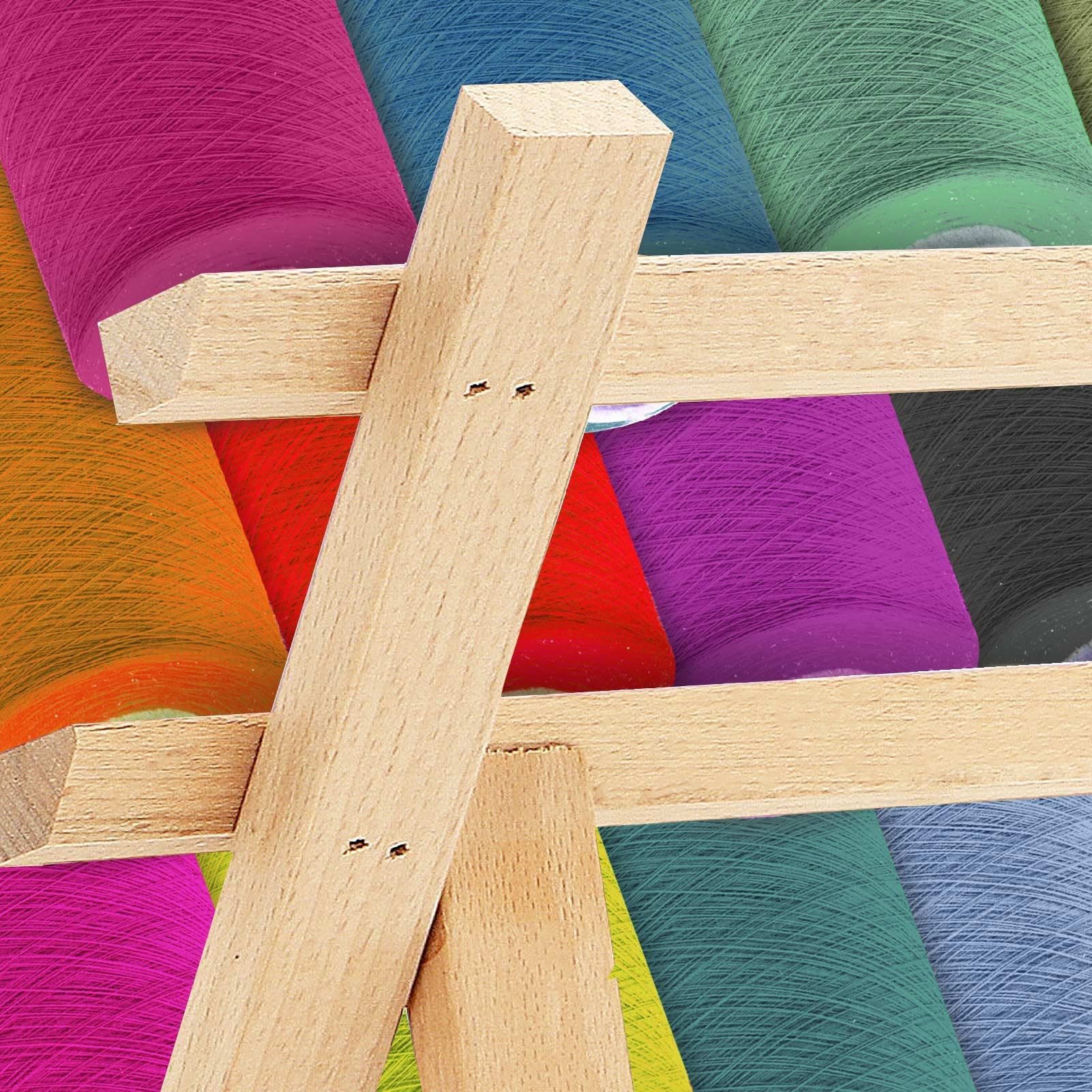 Youyijia Nähmaschinentasche 60 Spulen Garnrollenhalter Holz Fadenhalter Fadenspulen Spulenhalter