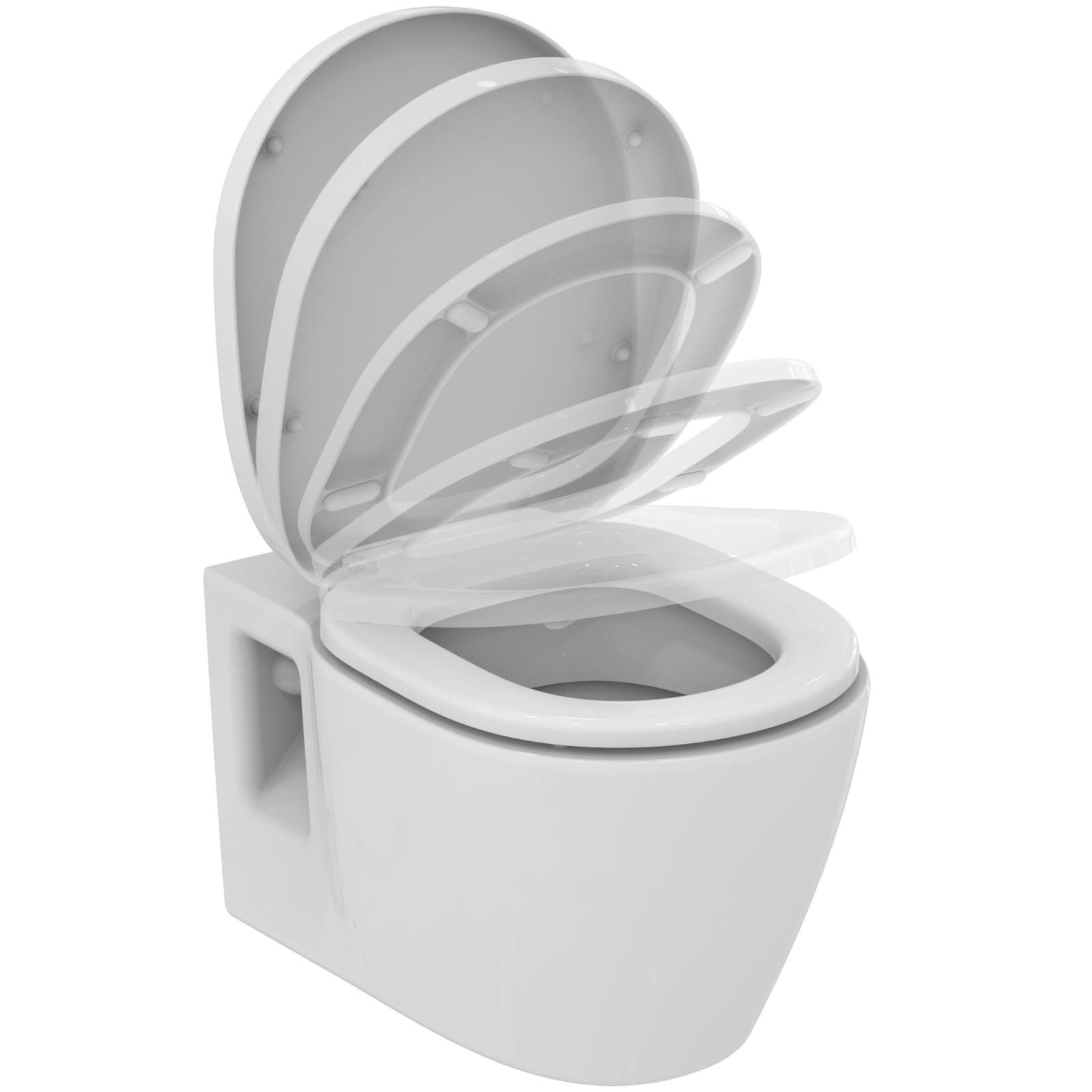 Ideal Standard WC-Komplettset Connect WC-Set mit Absenkautomatik, (1-St), SoftClose