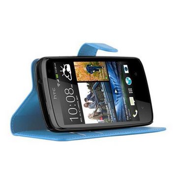 Cadorabo Handyhülle HTC Desire 500 HTC Desire 500, Klappbare Handy Schutzhülle - Hülle - mit Standfunktion und Kartenfach