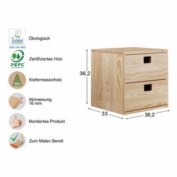 Astigarraga Kit Line Schubladenbox Schubladenblock "Dinamic"; 2er oder 3er; Holzschubladen; Schränckchen, (2-St)