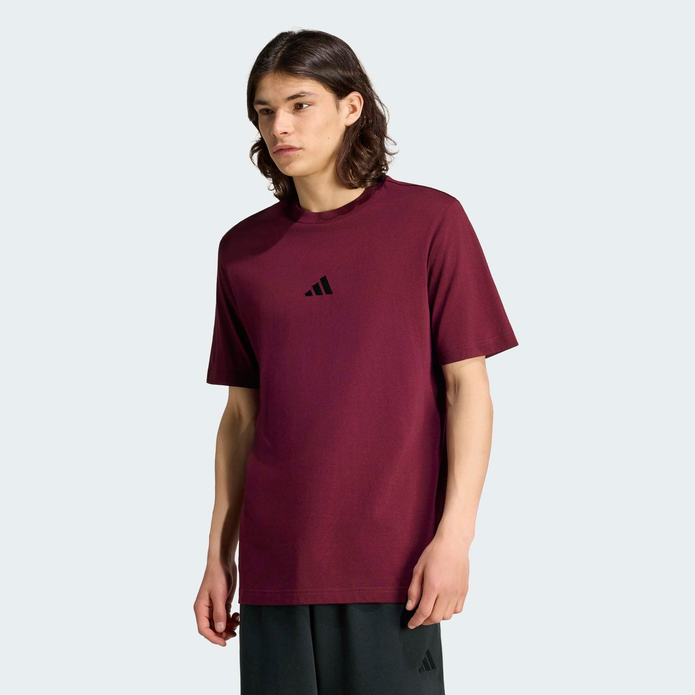 adidas Sportswear T-Shirt ESSENTIALS SMALL LOGO SINGLE JERSEY sportliches Kurzarmshirt, mit Rundhalsausschnitt