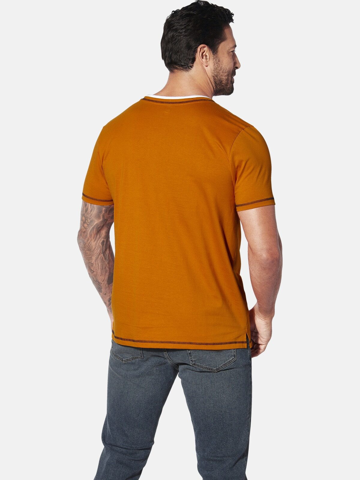 Jan Vanderstorm T-Shirt HAFTOR mit modischen Kontrasten günstig online kaufen