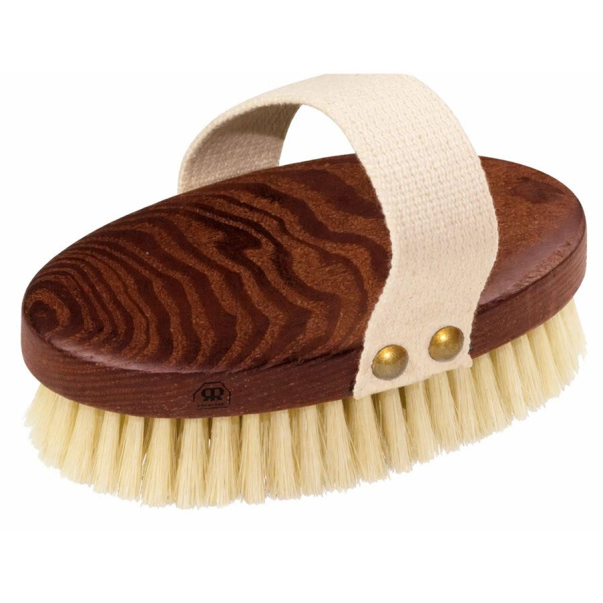 Bürstenhaus Redecker Wellness-Pflegeset Bürstenhaus Massagebürste aus Thermoholz mit Gurt (13,5cm)