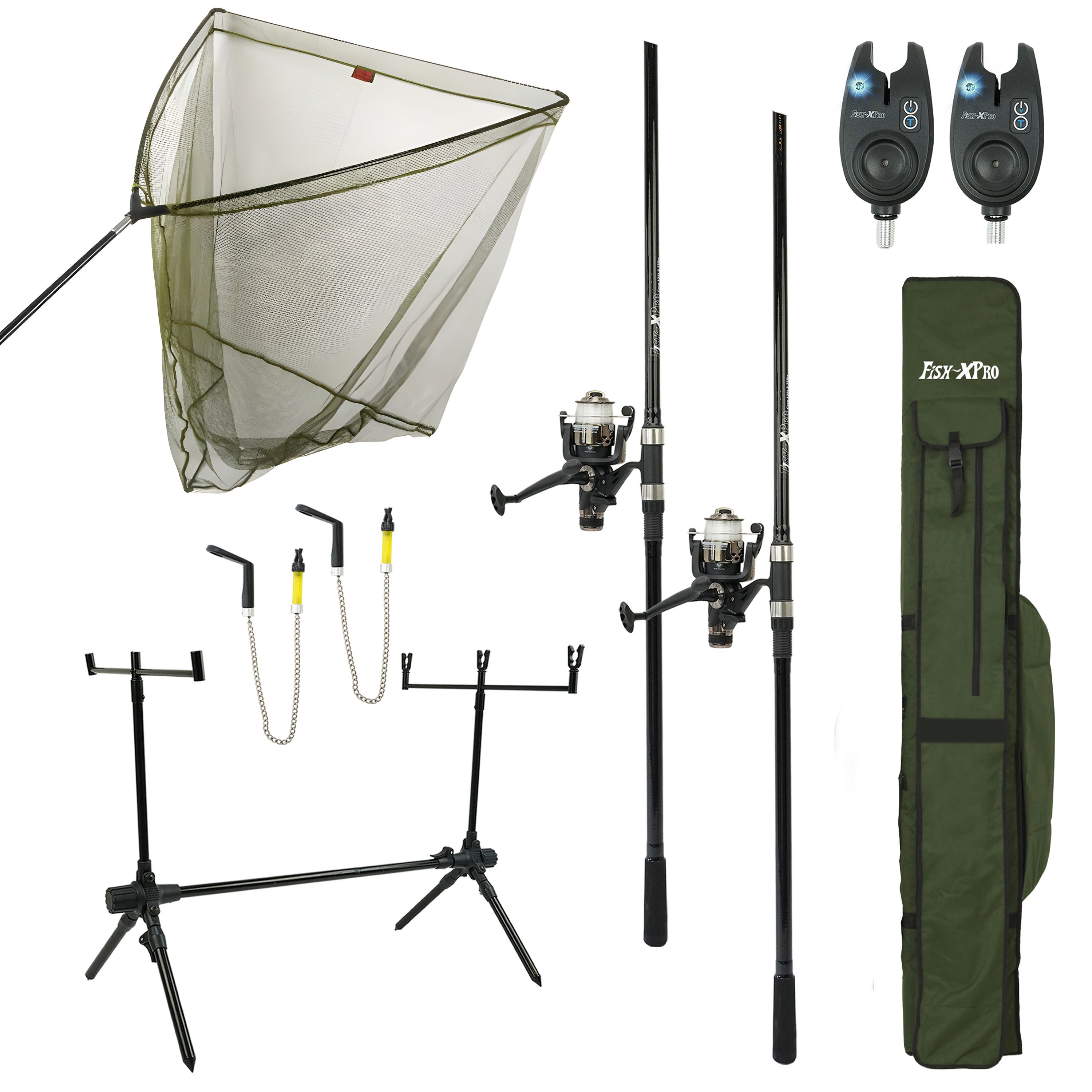 Fish-XPro Karpfenrute FISH-XPRO Karpfenset Carpset Pro Improve Set Karpfenruten-Angelset