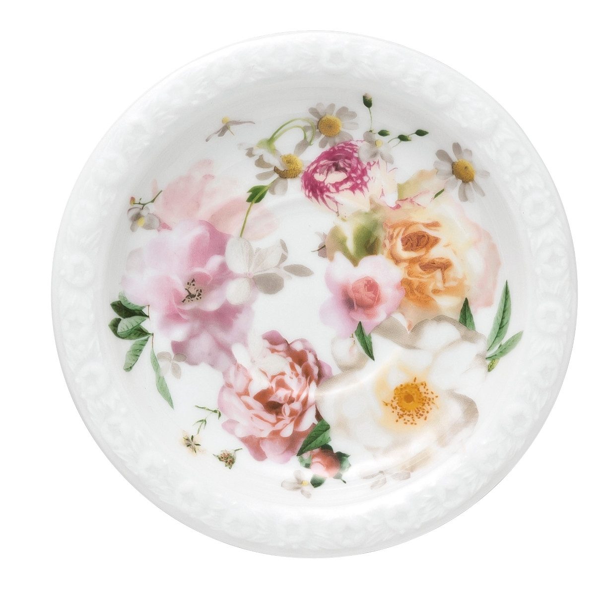 Rosenthal Untertasse Maria Pink Rose Espr/Mokka-Untertasse 12 cm, Untertasse