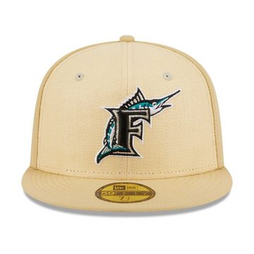 New Era Fitted Cap 59Fifty RAFFIA Florida Marlins