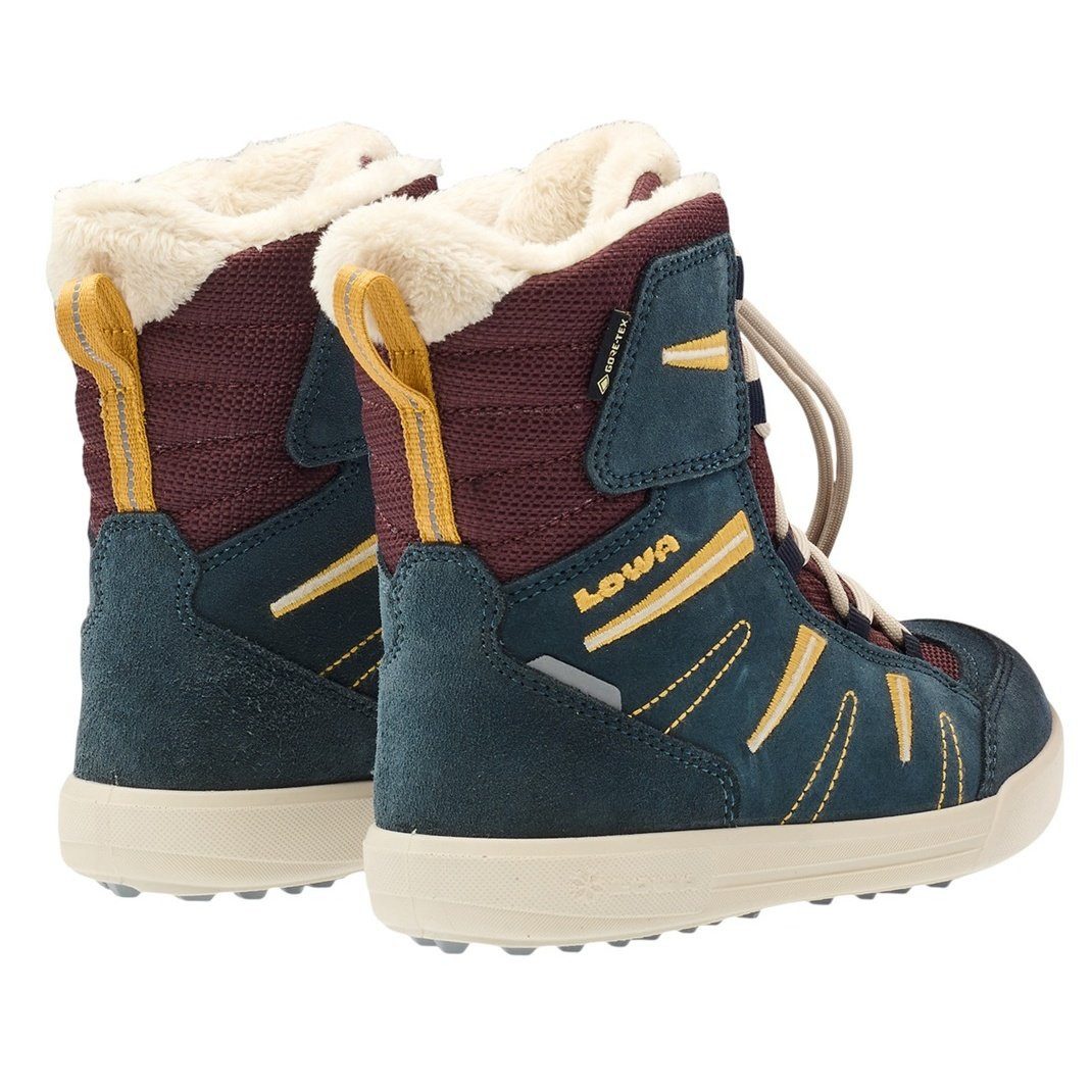 Lowa Lucy 2 High GTX (Veloursleder/Textil, wasserdicht) navyblau/rot Winterstiefel