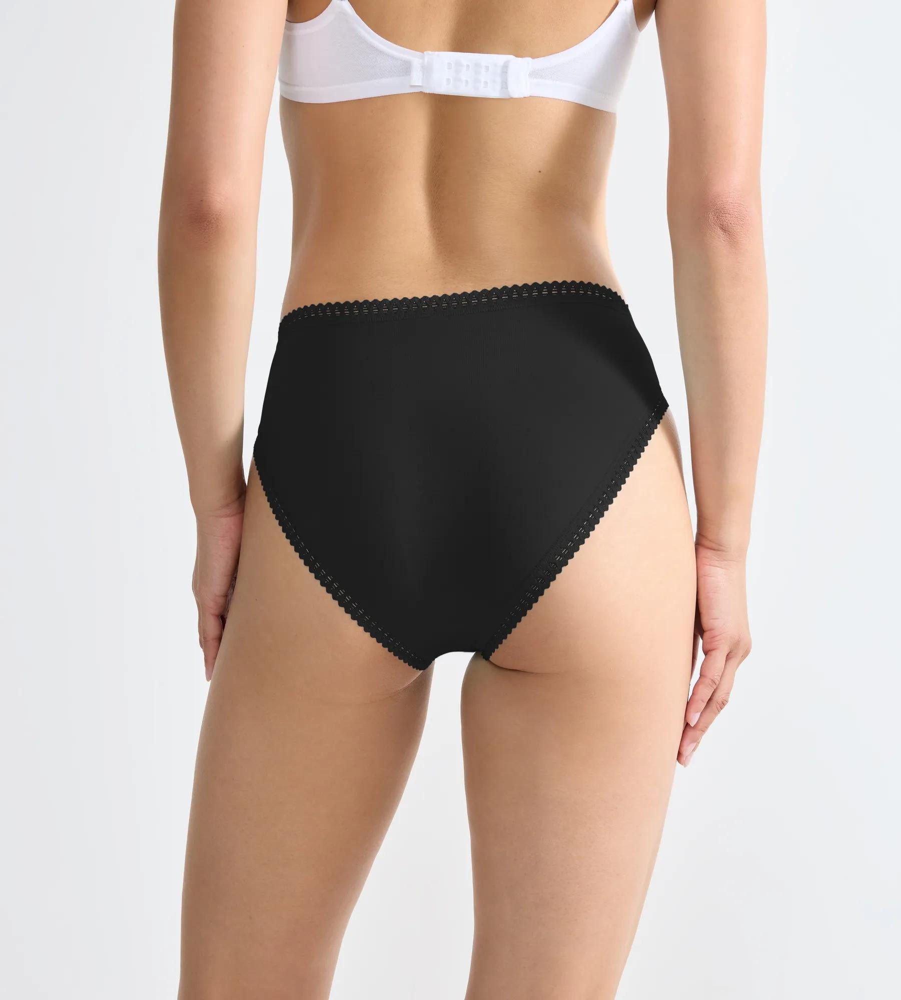 sloggi Slip GO Crush (3er Pack) mit Spitzendetails, Multipack, hoher Beinausschnitt