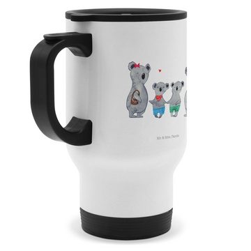 Mr. & Mrs. Panda Thermobecher Koala Familie zwei - Weiß - Geschenk, To Go Becher, Papa, Familienleb, Edelstahl, Passt in Autohalter