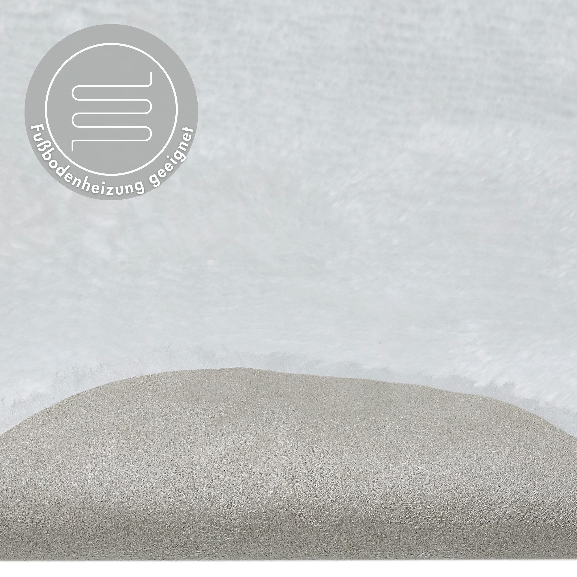 Andiamo Bettumrandung Bettvorleger Lamm Fellimitat, Höhe 20 mm, (3-tlg), Kunstfell, sehr weicher Flor, waschbar, Bettvorleger, Läufer-Set – Bild 4 von 5
