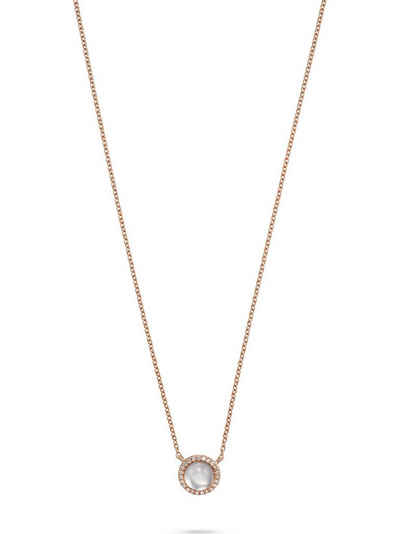 CHRIST Collier CHRIST Damen-Kette 375er Roségold 1 Rosenquarz