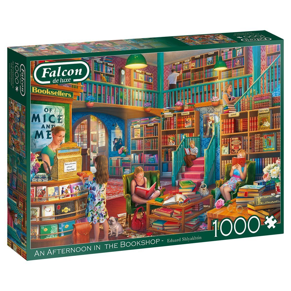 Jumbo Spiele Puzzle Shlyakhtin Ein Nachmittag in der Buchhandlung, 1000 Puzzleteile