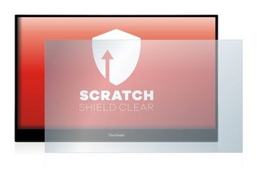 upscreen Schutzfolie für ViewSonic TD1655, Displayschutzfolie, Folie klar Anti-Scratch Anti-Fingerprint