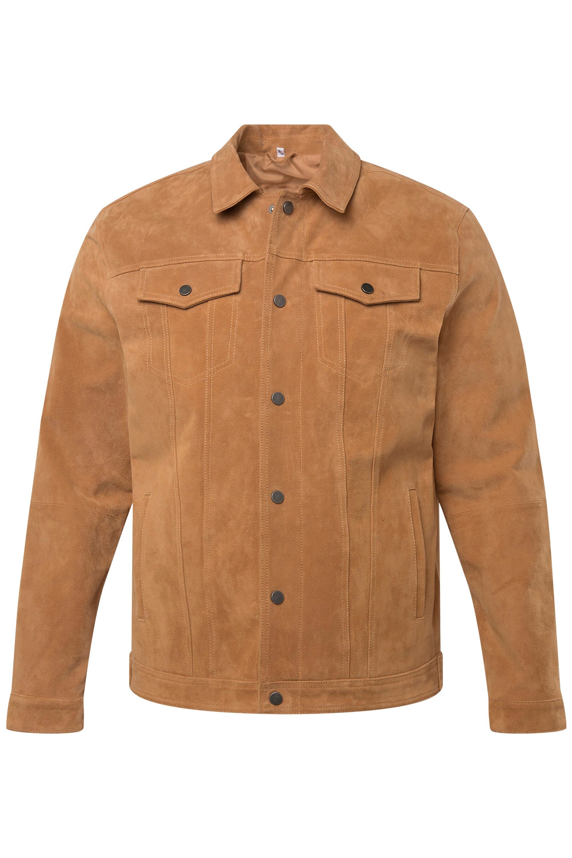 John F. Gee Lederjacke Lederjacke Leder Pigsplit-Leder