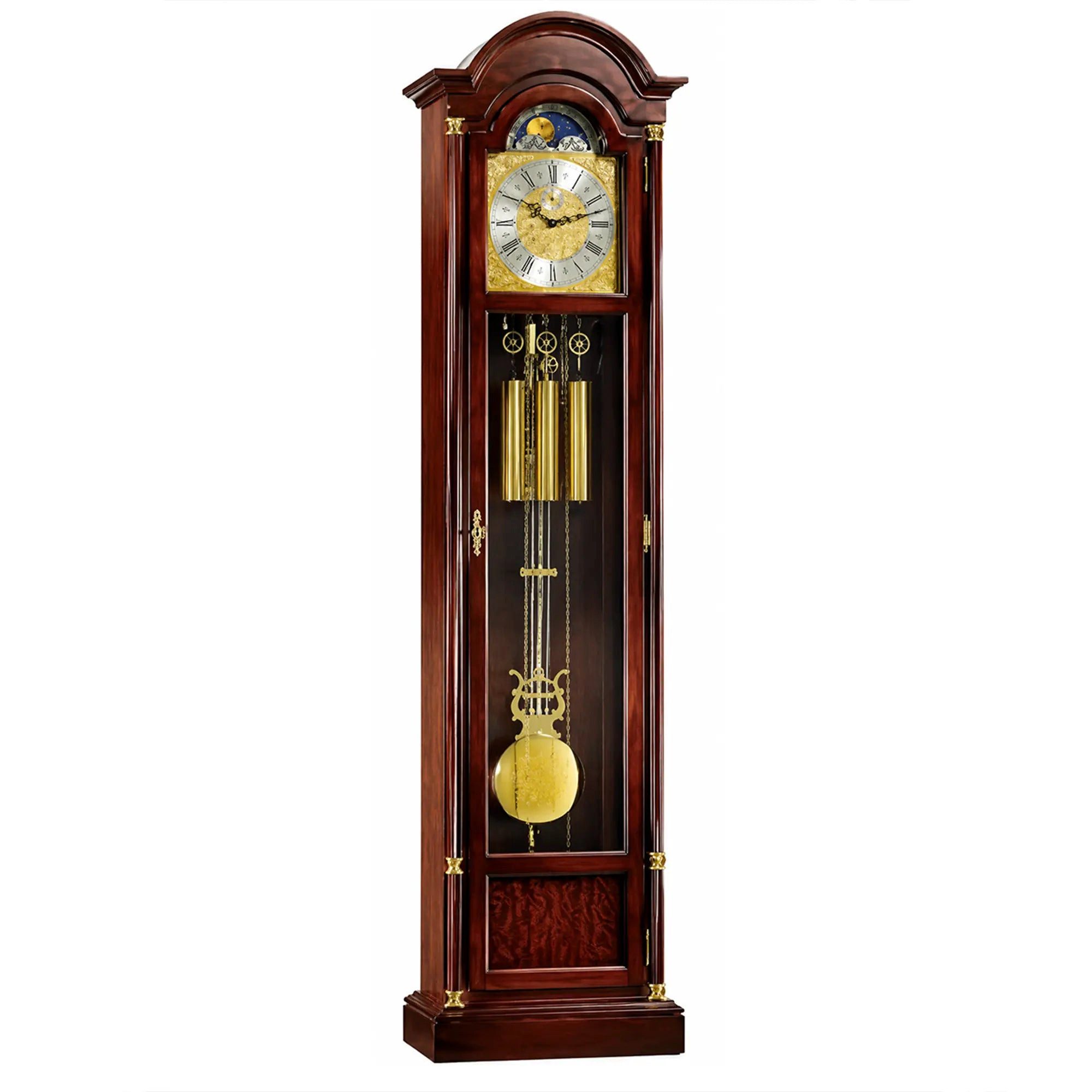 Hermle Standuhr Standuhr Nussbaum 4/4 Westminster - Hermle Modell: 01079-030451