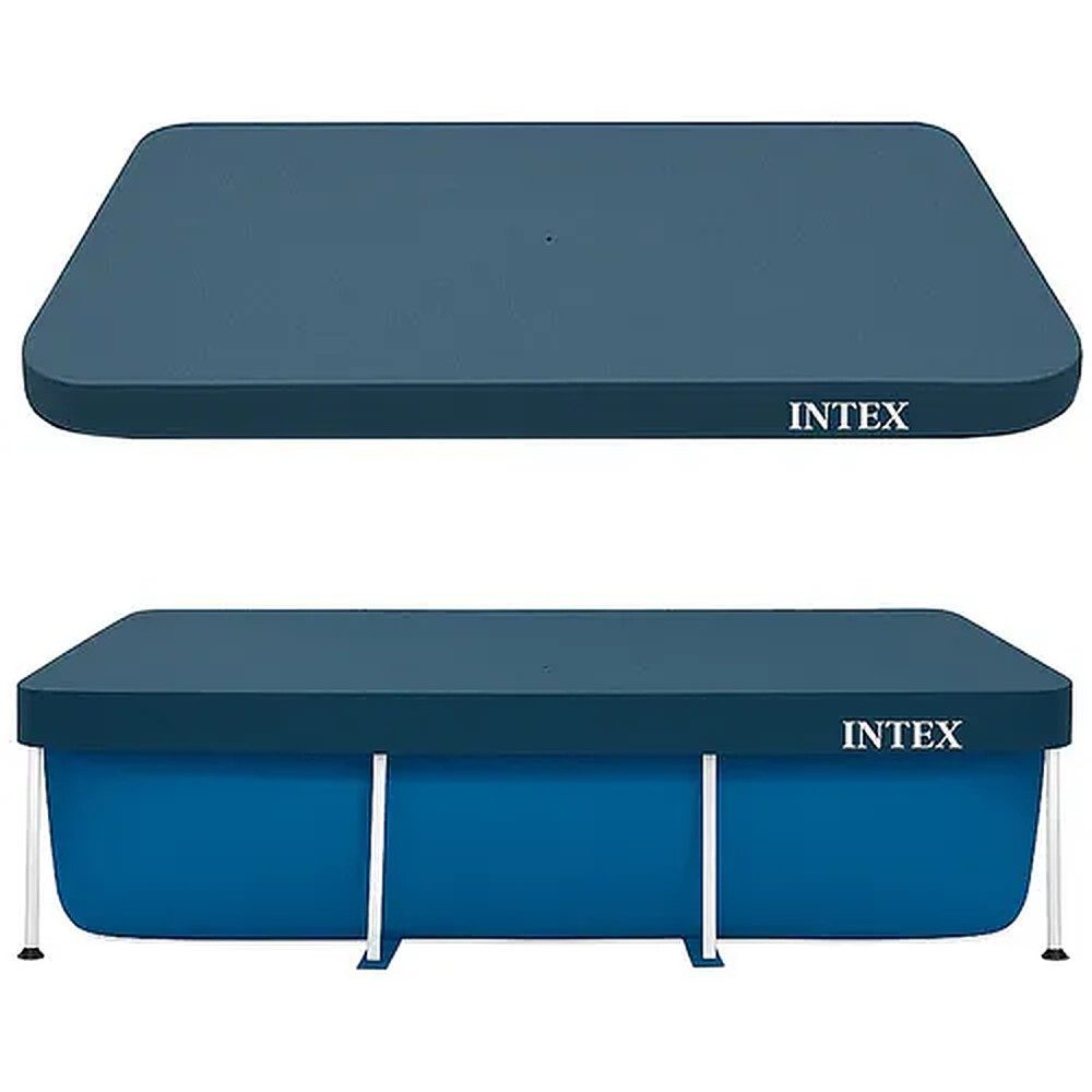 Intex Poolverdeck Abdeckplane Poolplane Schutzplane, (Spar-Set, 1-St), Vinyl 110 g/m², 20 cm Überlappung, witterungsfest