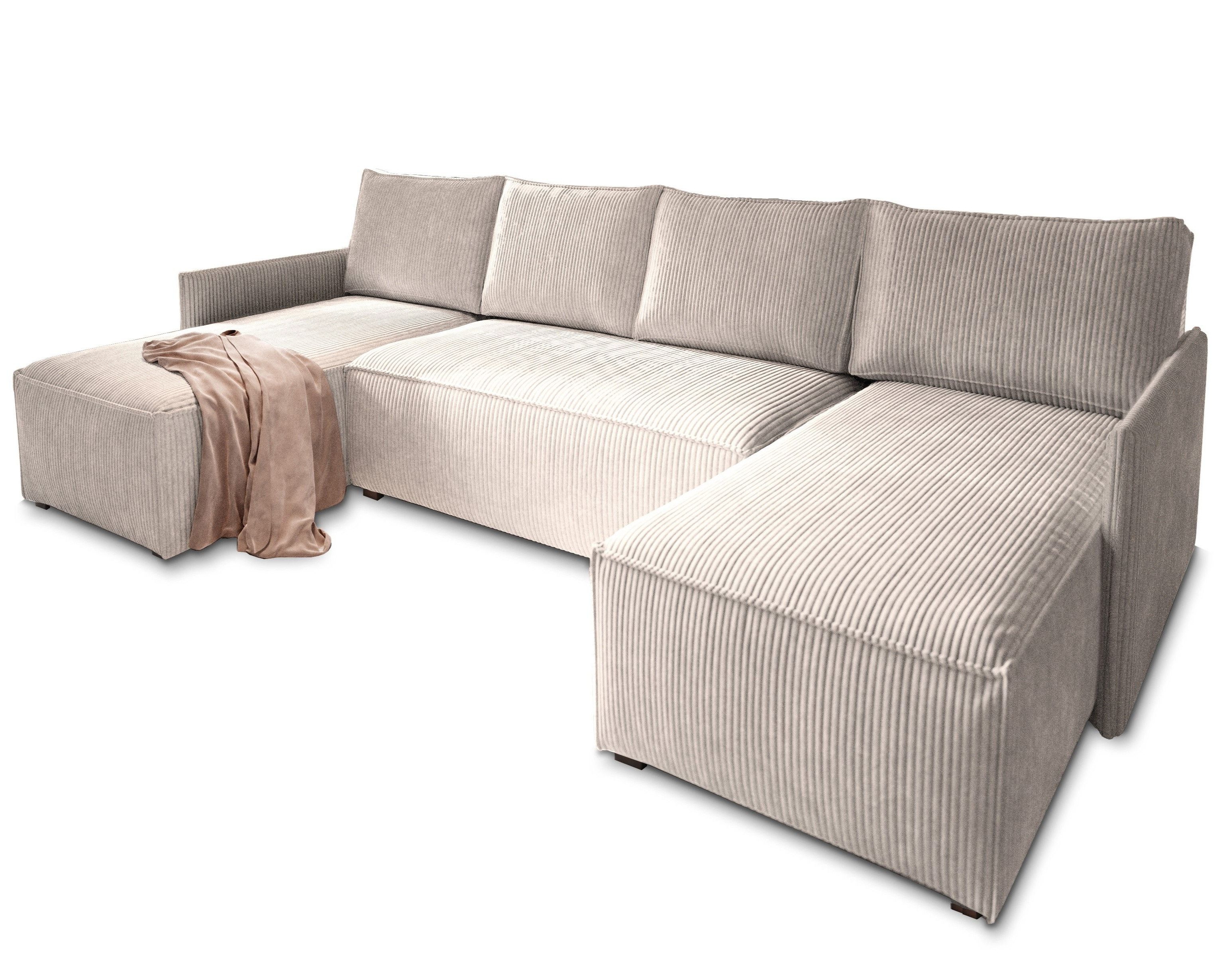 Masseno Ecksofa TRES mit Schlaffunktion U-Form, günstig online kaufen
