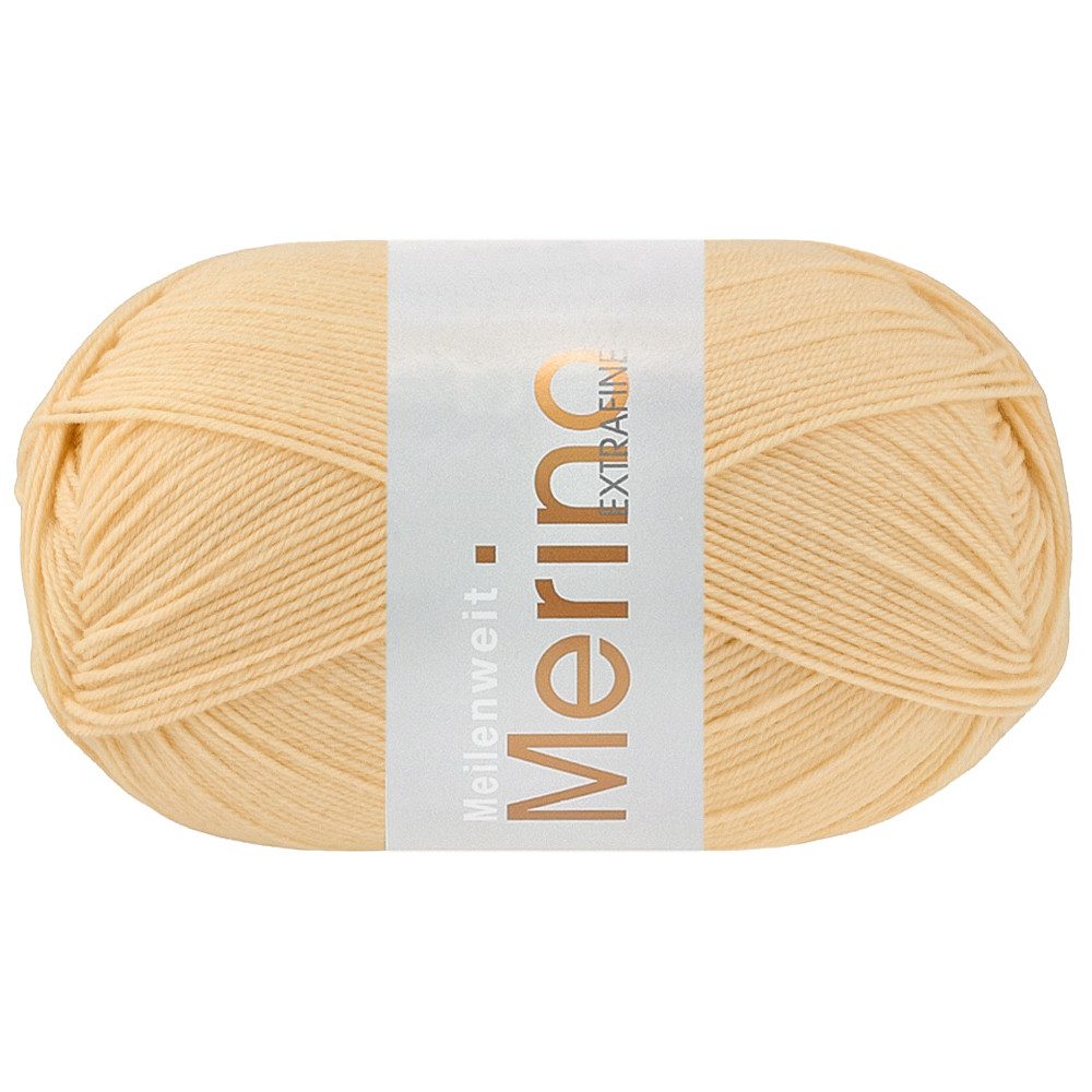 LANA GROSSA MEILENWEIT 100 g MERINO EXTRAFINE Häkelwolle, 420 m (75 % Merino-Schurwolle für angenehm weiche Lieblingssocken, Weiche 4-fach Merino-Sockenwolle in 46 Farben), 100 g