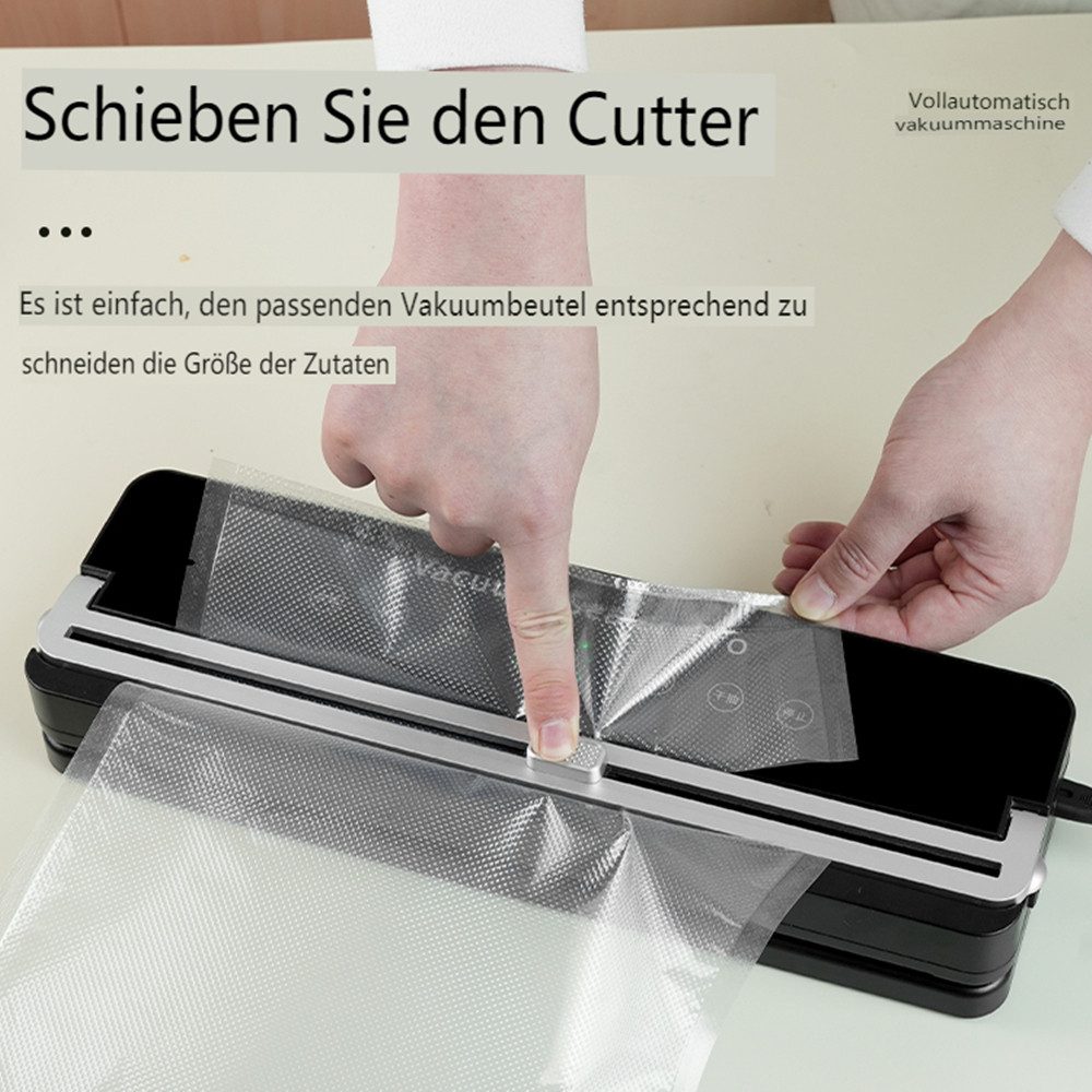 Insma Vakuumierer, Rollenbreite 30 cm, 120W, Vakuumiergerät mit Cutter & 50 Vakuumbeuteln