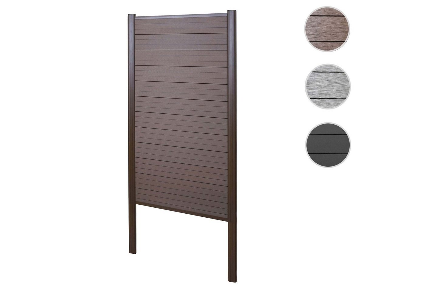 Thumbnail - MCW Sichtschutzelement Savoie-Z-W, (Set), Erweiterbar, Witterungs- und UV-Beständig, Vorder- und Rückansicht
