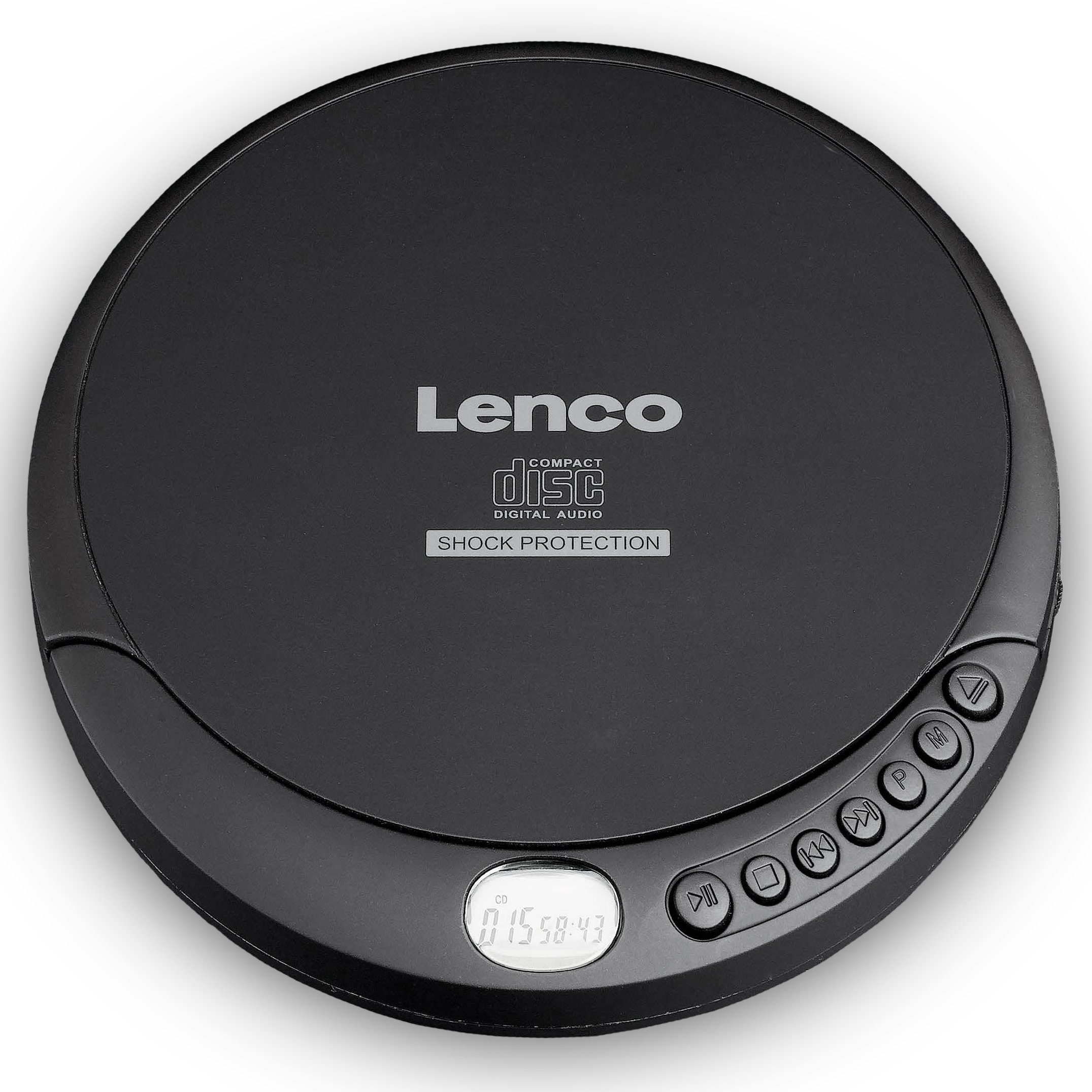 Lenco CD-200 CD-Radiorecorder (Anti-Schock Hörbuchfunktion Energiesparend inkl. Kopfhörer & USB-Kabel)