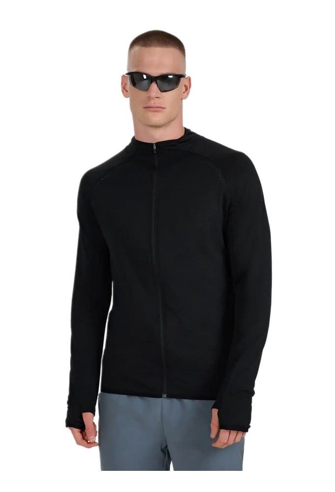 4F Laufjacke FNK M575 (schnelltrocknend, bequeme Passform) schwarz Herren