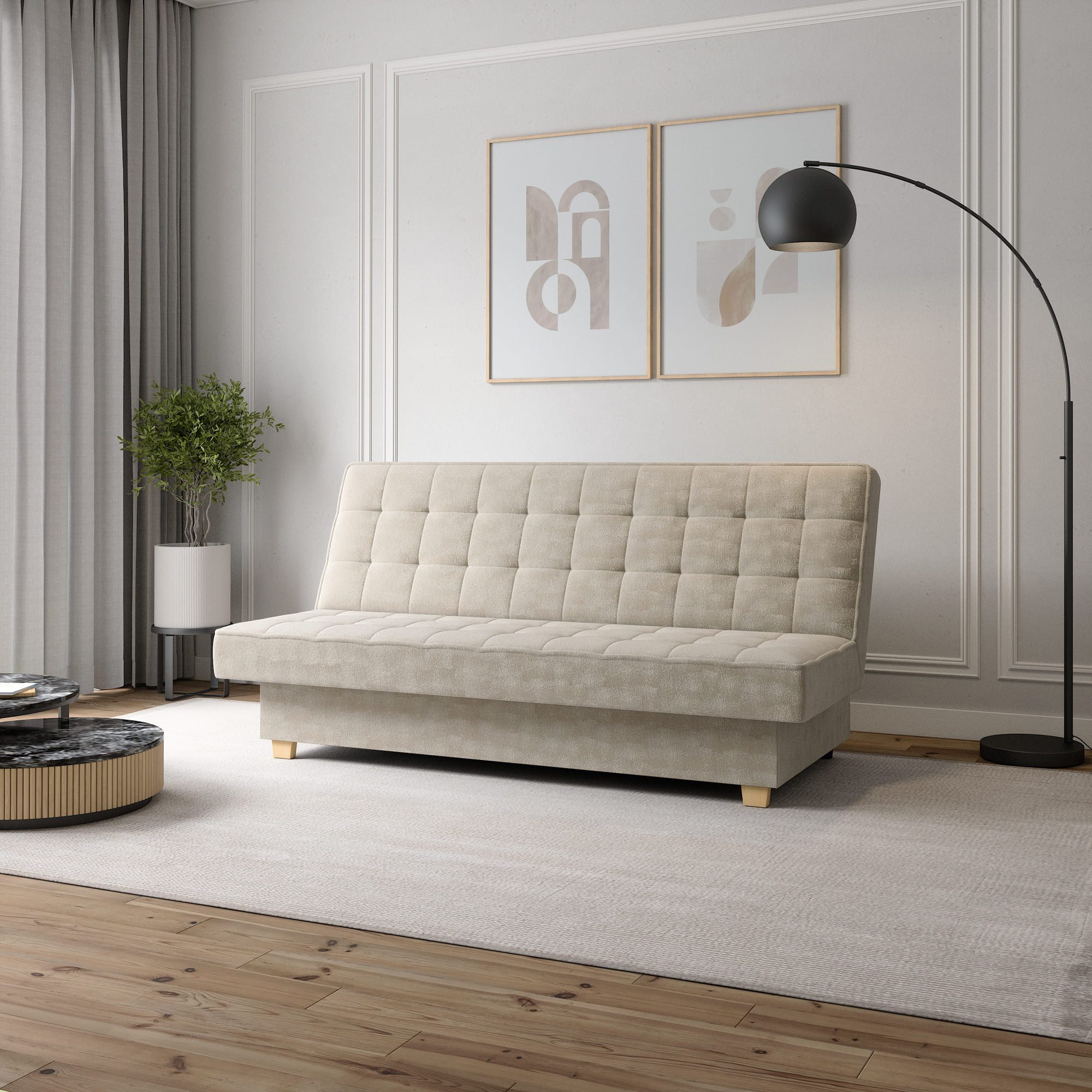 MOEBLO Schlafsofa BELFI, Sofa Kippsofa Klappsofa günstig online kaufen