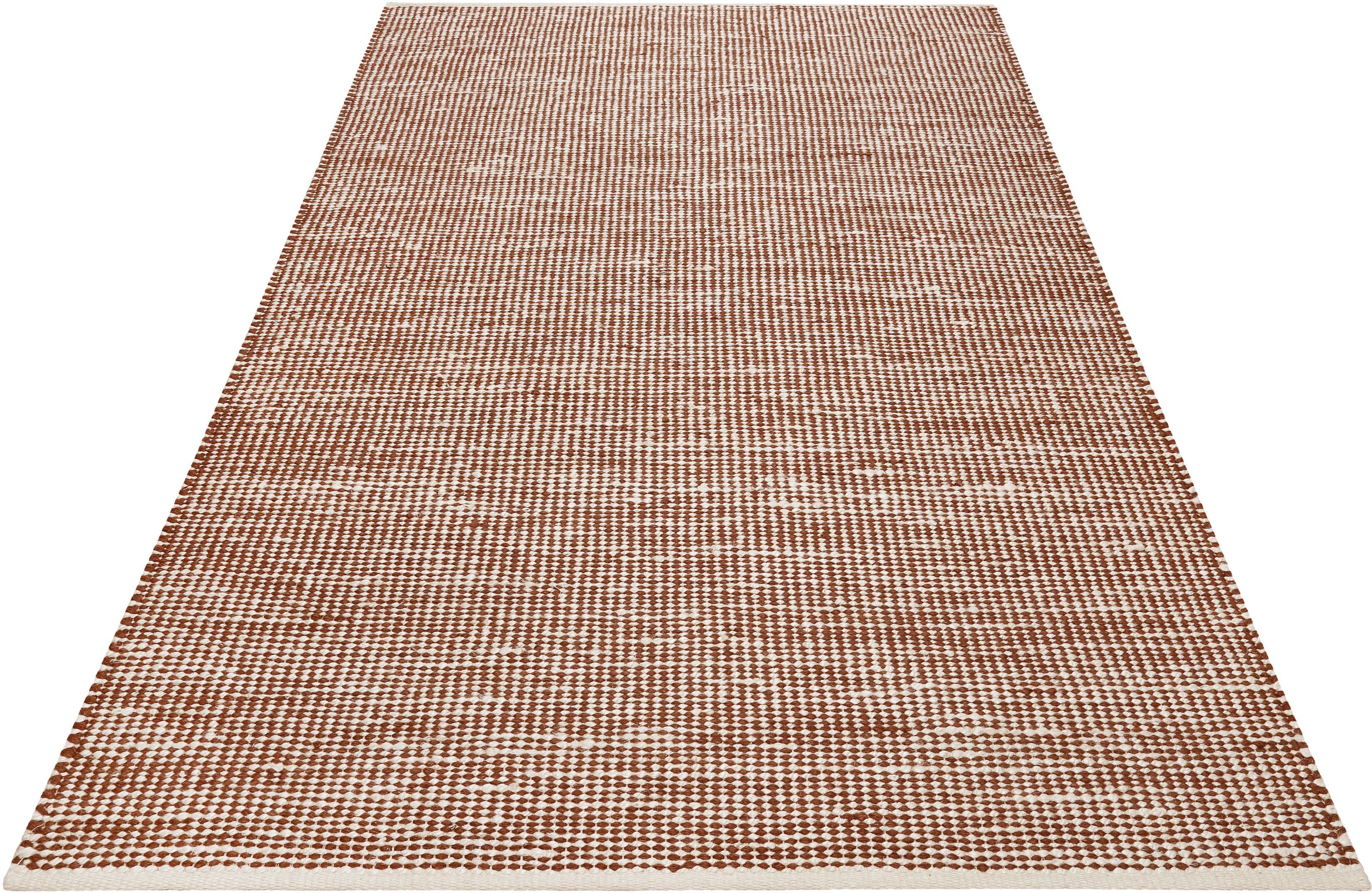Esprit Wollteppich Gobi, ESP-7112, rechteckig, Höhe: 10 mm, Naturfaserteppich aus Jute und Wolle, handgewebt